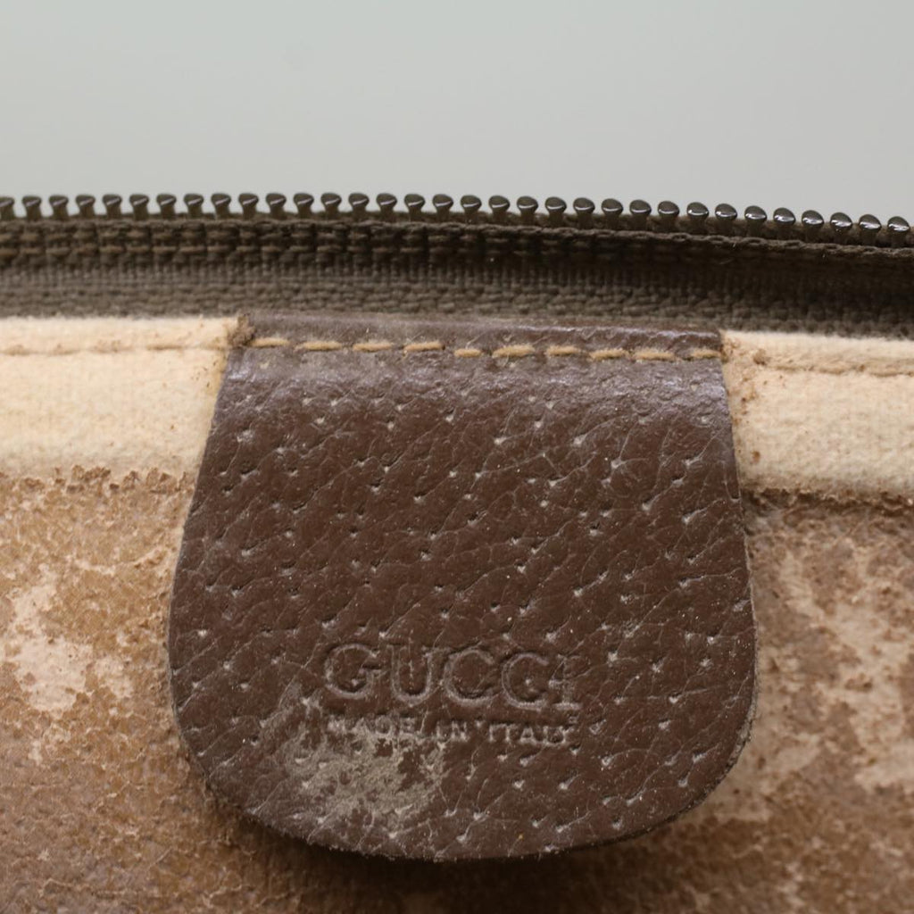 GUCCI GG Supreme Clutch Bag PVC Leather Beige 014 115 6088 4023 57228