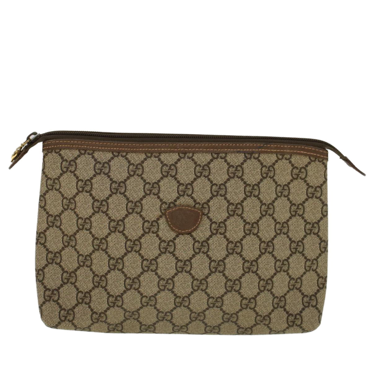 GUCCI GG Supreme Clutch Bag PVC Leather Beige 014 115 6088 4023 57228