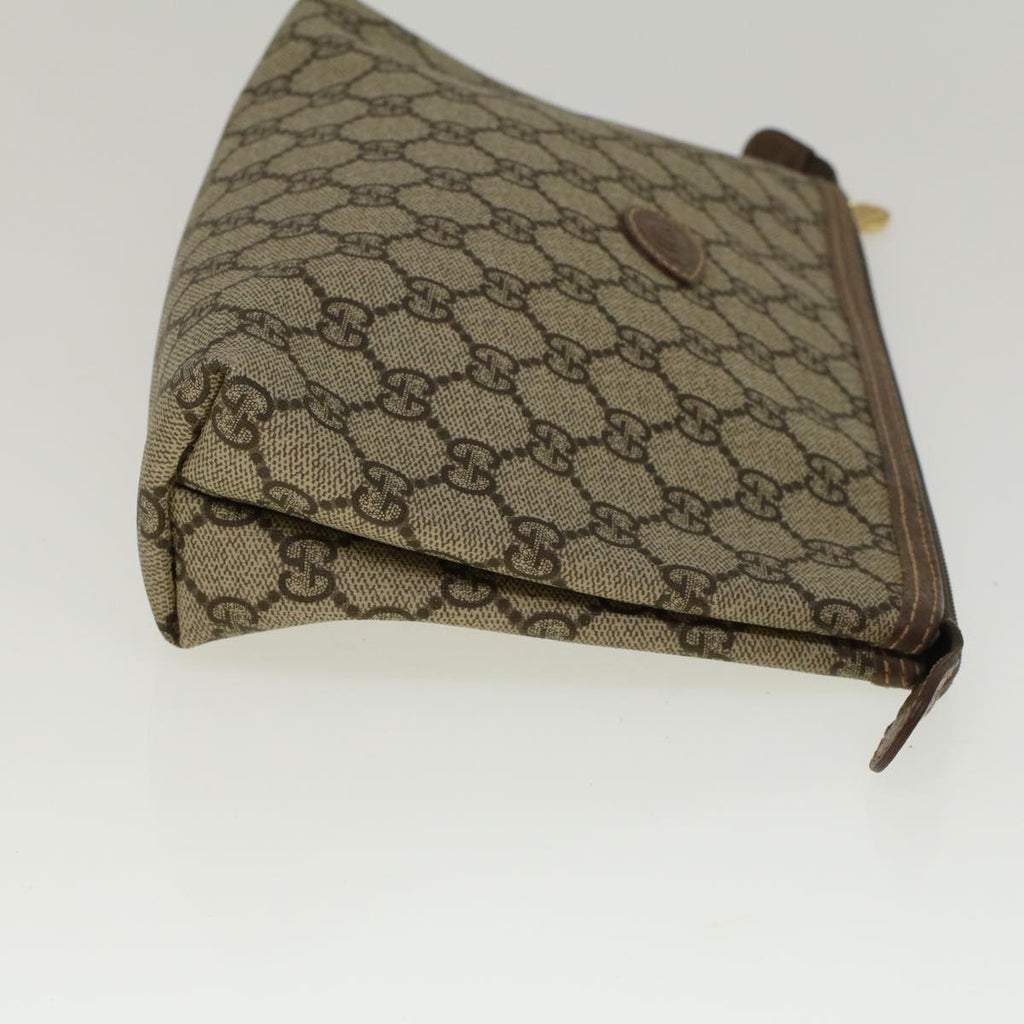 GUCCI GG Supreme Clutch Bag PVC Leather Beige 014 115 6088 4023 57228