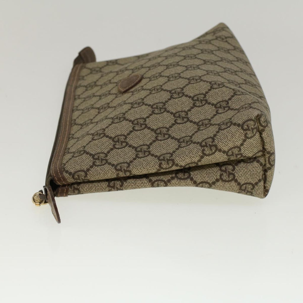 GUCCI GG Supreme Clutch Bag PVC Leather Beige 014 115 6088 4023 57228