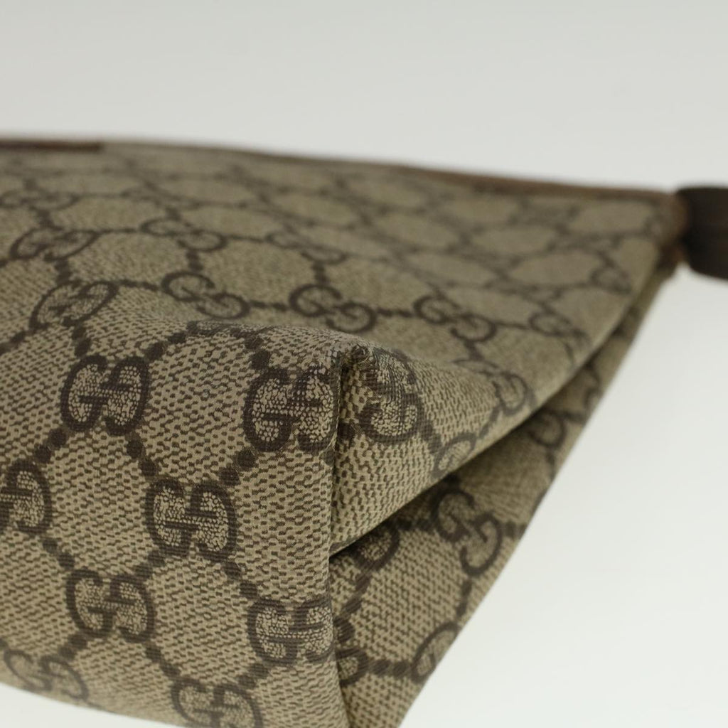 GUCCI GG Supreme Clutch Bag PVC Leather Beige 014 115 6088 4023 57228