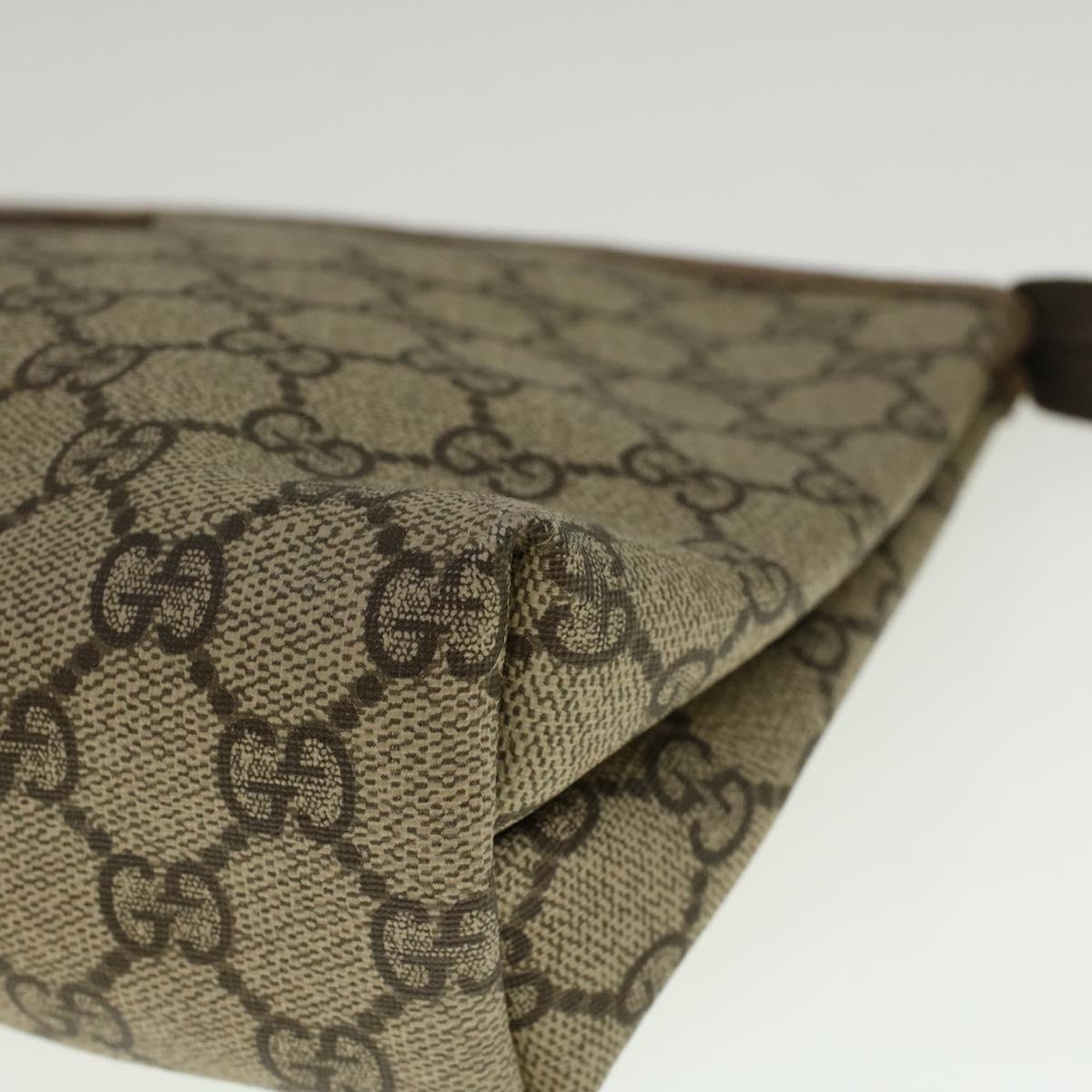 GUCCI GG Supreme Clutch Bag PVC Leather Beige 014 115 6088 4023 57228