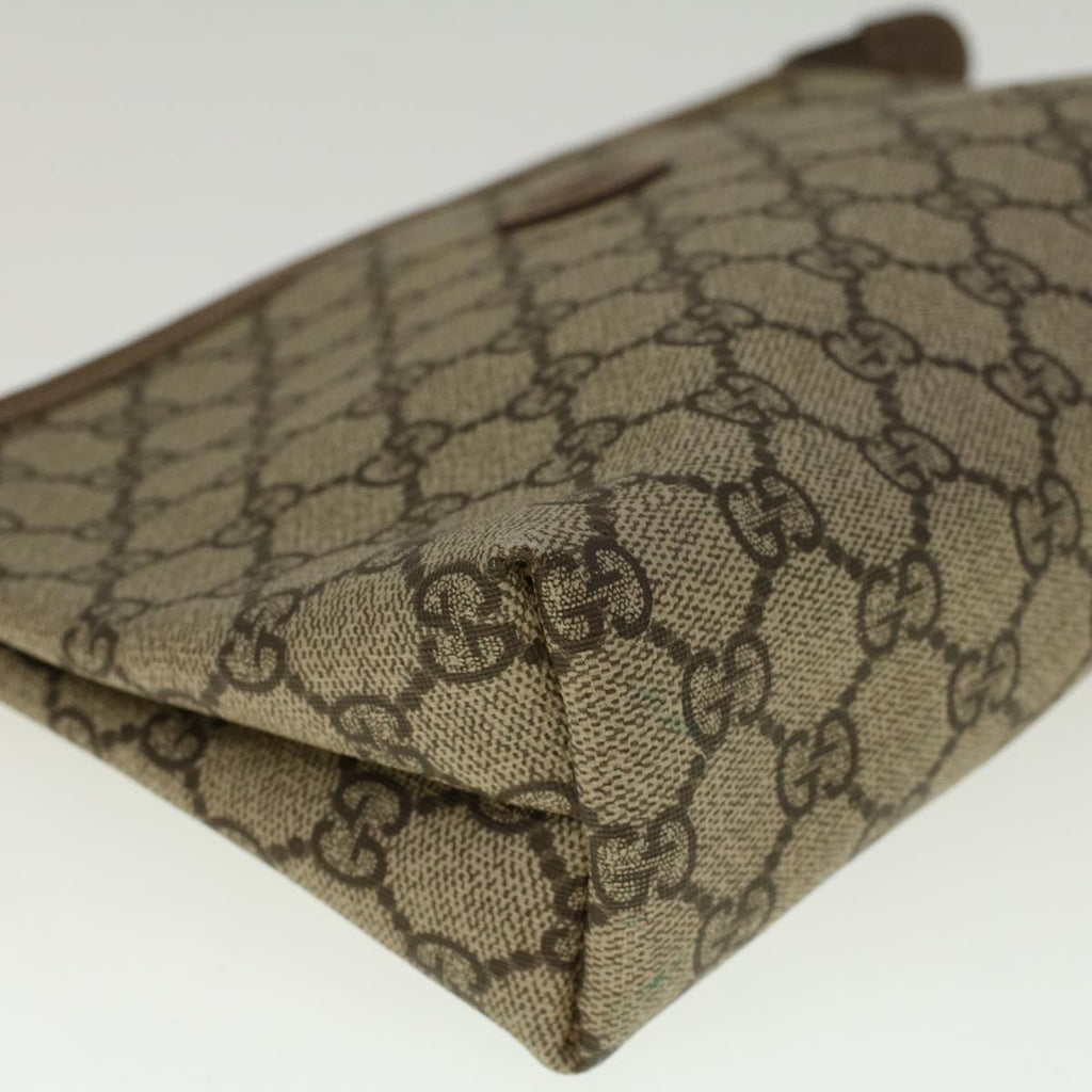 GUCCI GG Supreme Clutch Bag PVC Leather Beige 014 115 6088 4023 57228