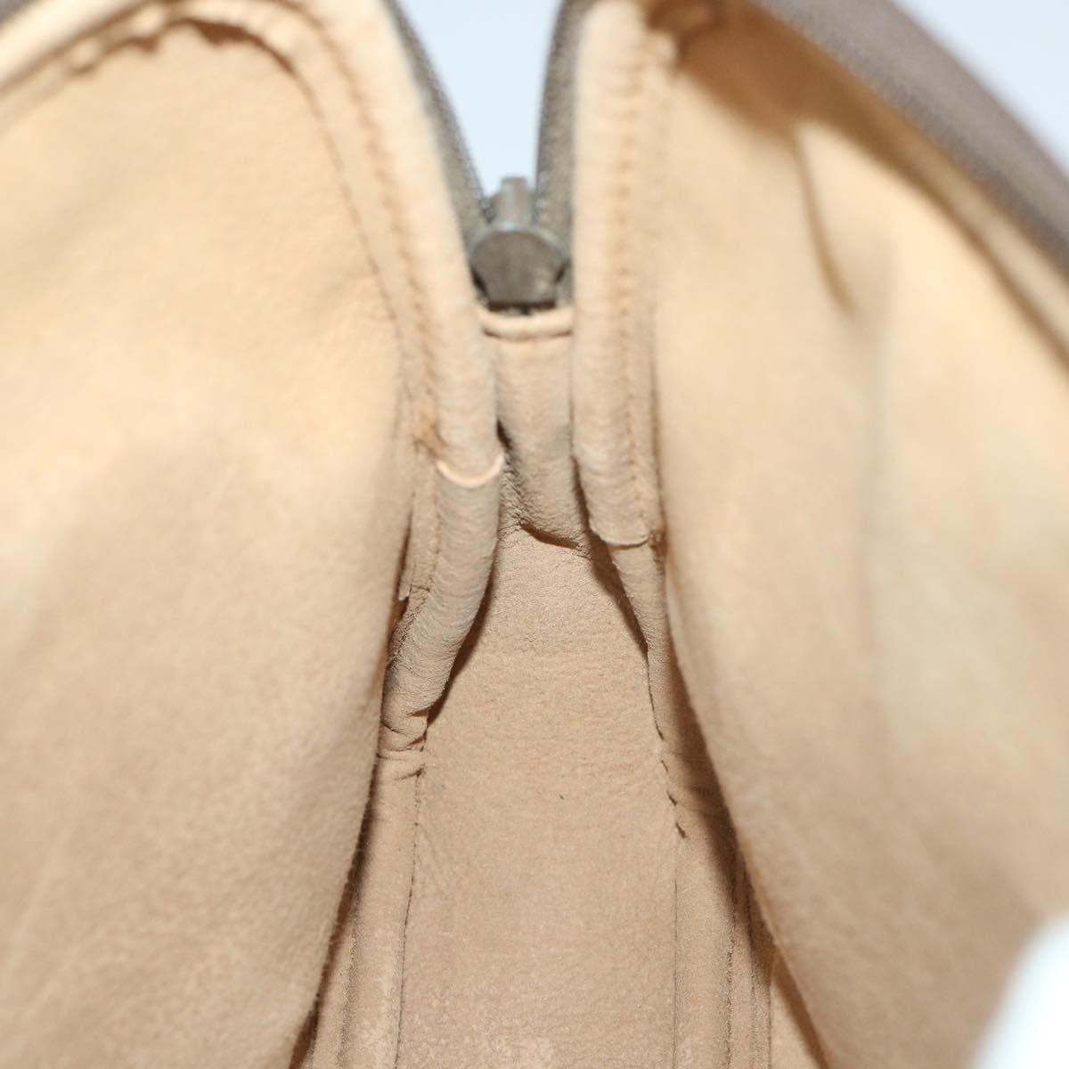 GUCCI GG Canvas Shoulder Bag PVC Leather Beige 57244