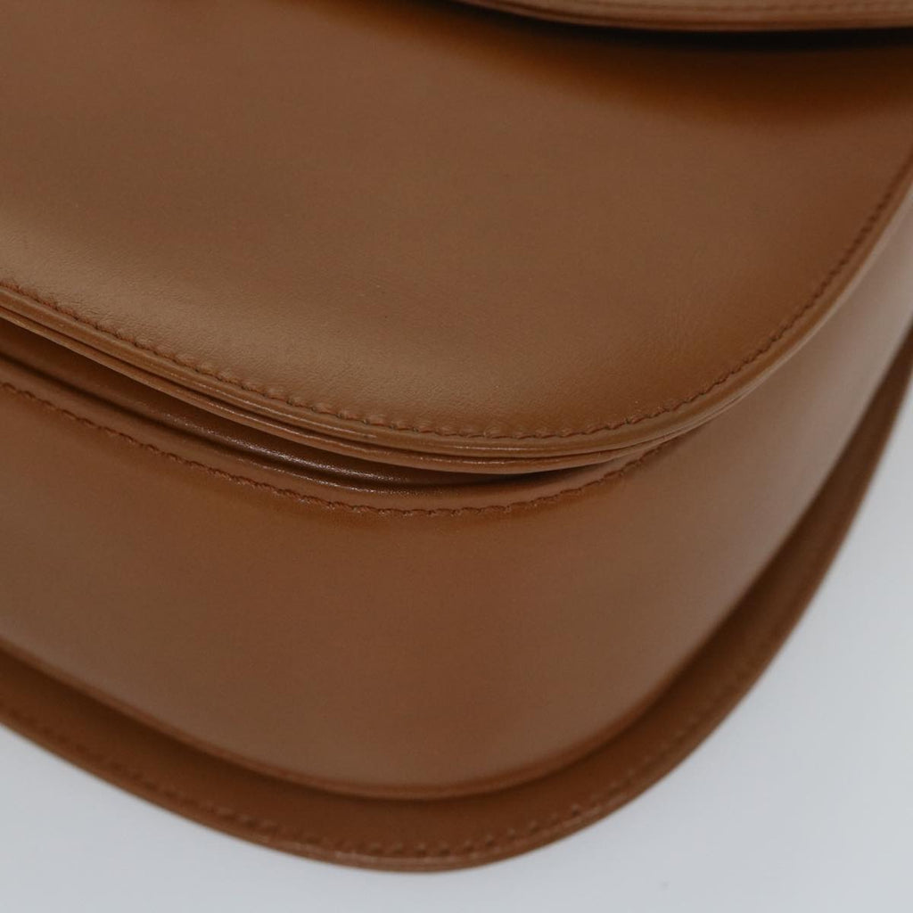 GUCCI Bamboo Turn Lock Hand Bag Leather Brown 000 2113 0633 57251
