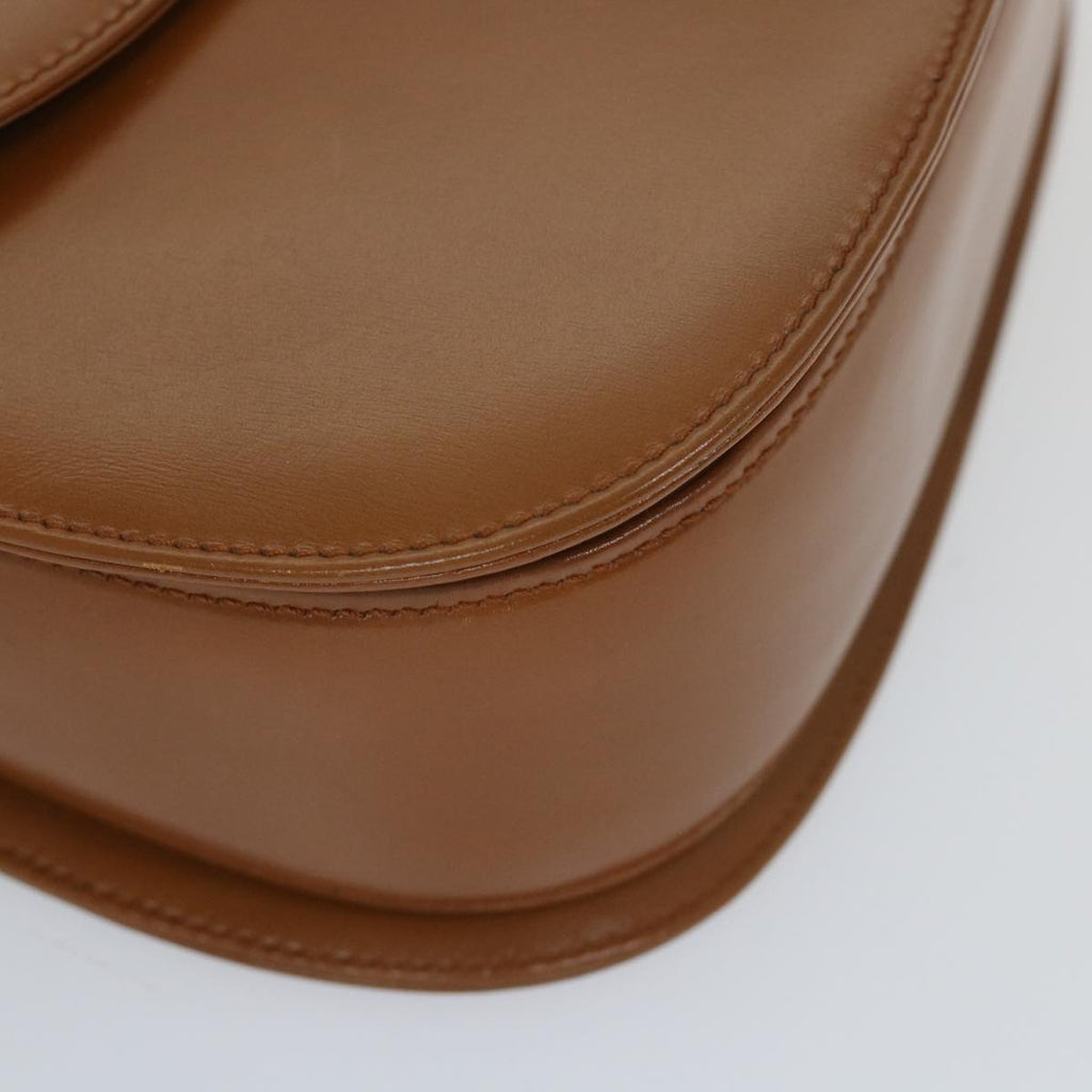 GUCCI Bamboo Turn Lock Hand Bag Leather Brown 000 2113 0633 57251