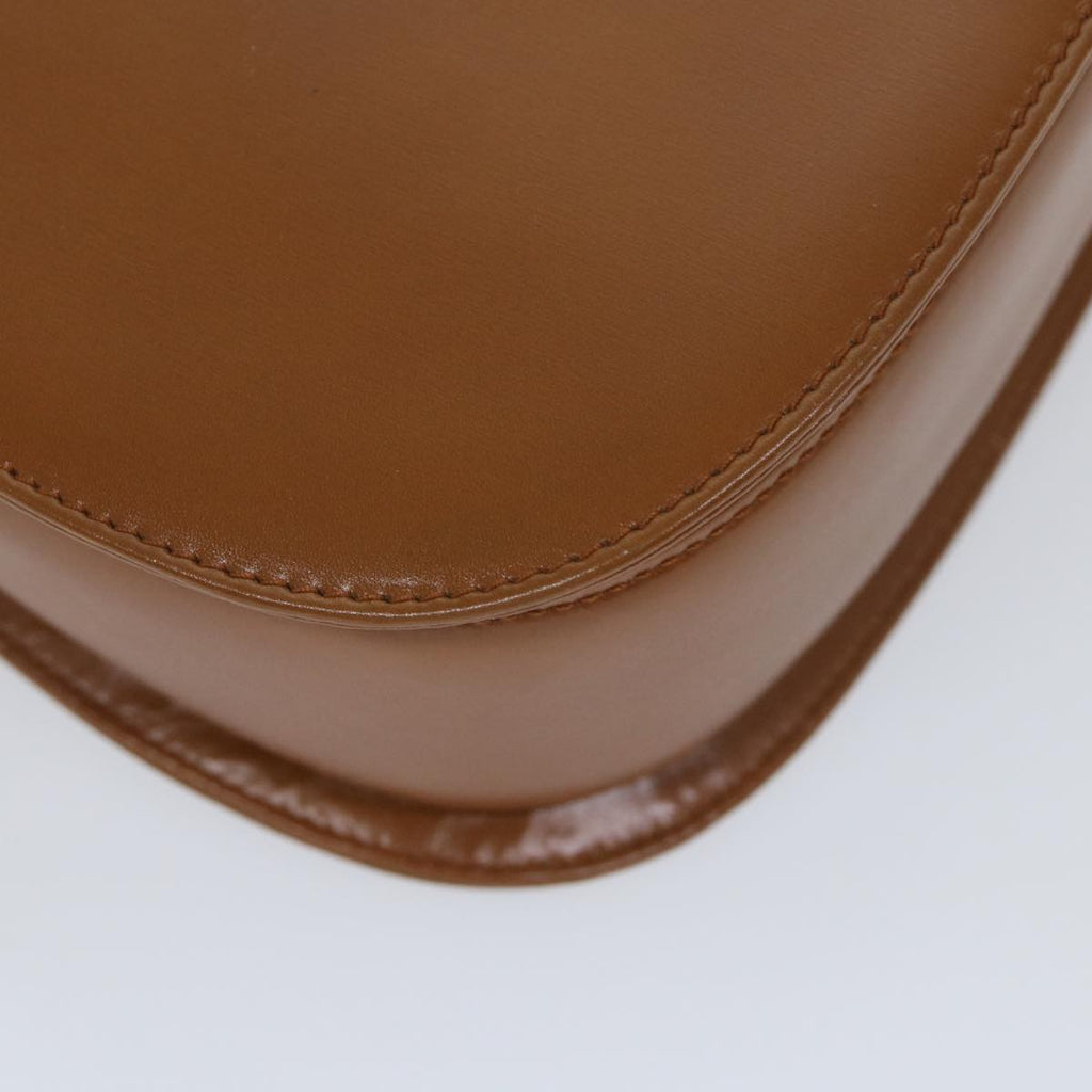 GUCCI Bamboo Turn Lock Hand Bag Leather Brown 000 2113 0633 57251