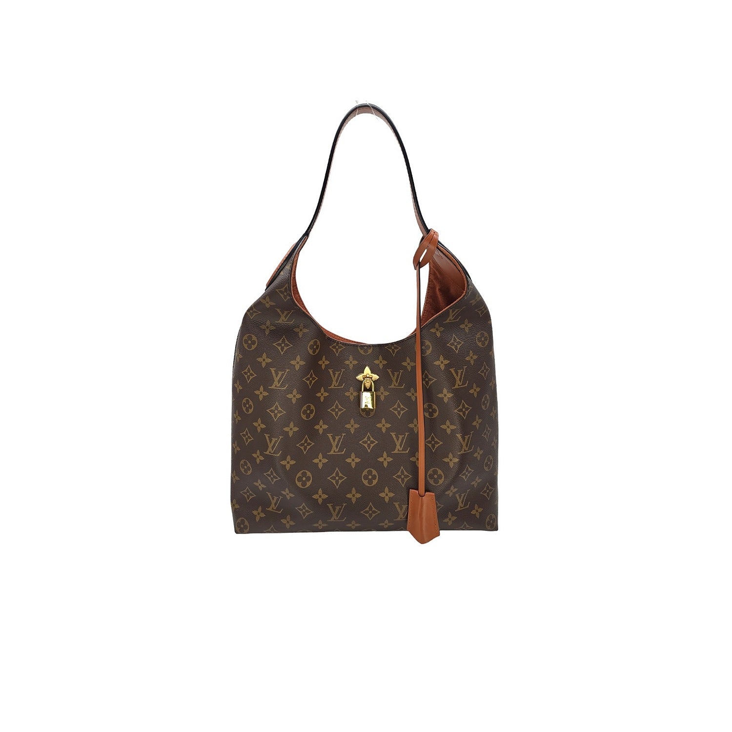 Louis Vuitton Monogram Canvas Flower Hobo Caramel