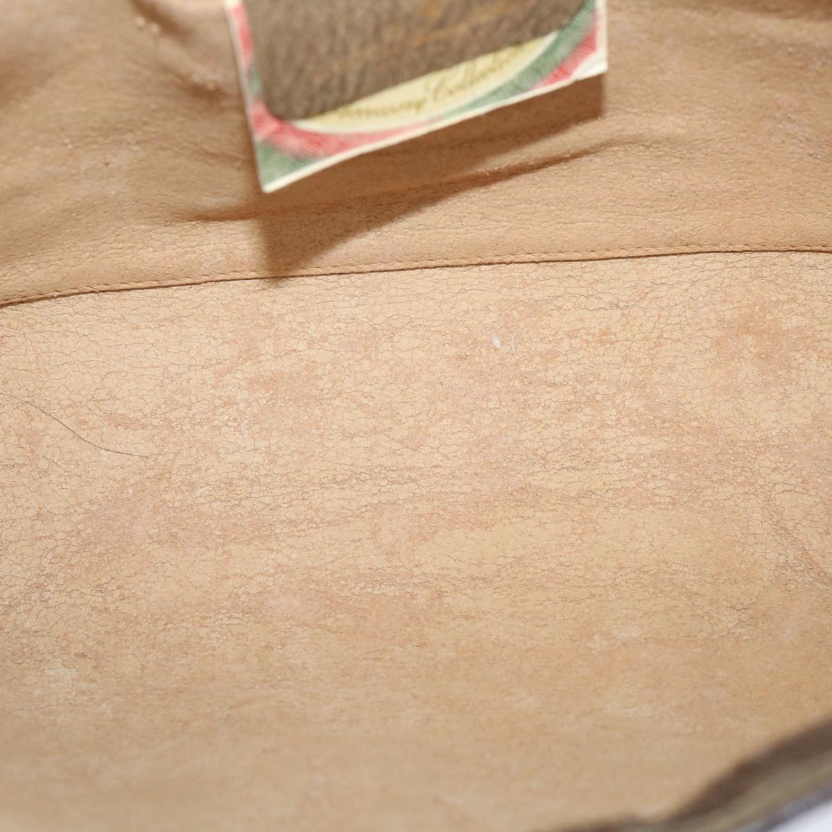 GUCCI GG Supreme Web Sherry Line Clutch Bag Beige Red Green 89 01 033 57286