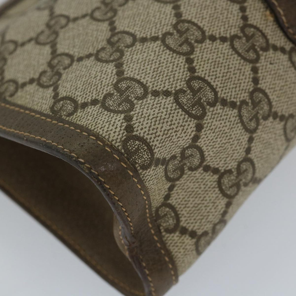 GUCCI GG Supreme Web Sherry Line Clutch Bag Beige Red Green 89 01 033 57286