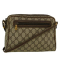 GUCCI GG Canvas Shoulder Bag PVC Leather Beige Brown 57299