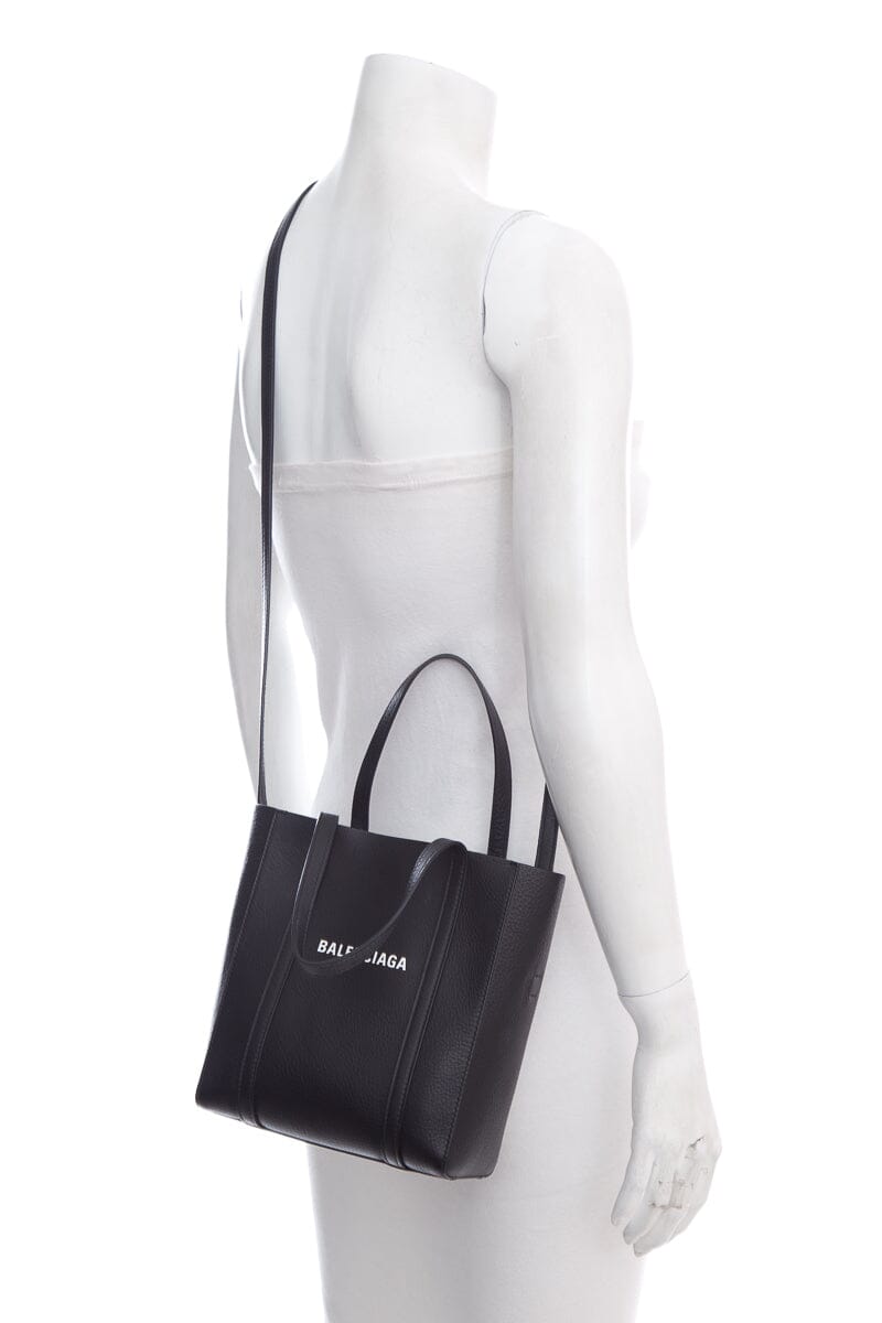 Balenciaga Black Leather top Handle Handbag