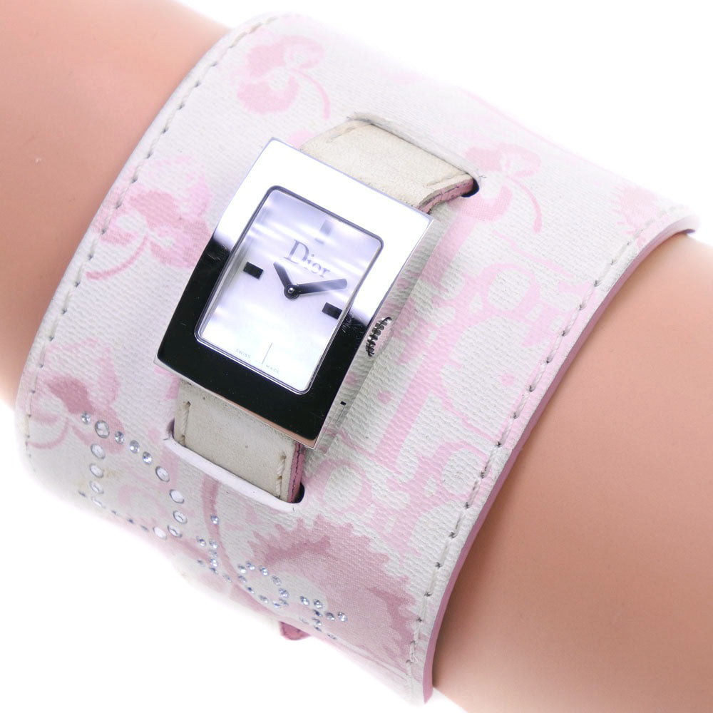 Christian Dior Watches Quartz D78-109 Stainless Steel , Leather White Maris White shell dial Women Used