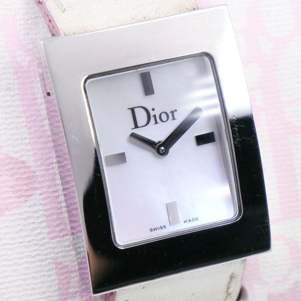 Christian Dior Watches Quartz D78-109 Stainless Steel , Leather White Maris White shell dial Women Used
