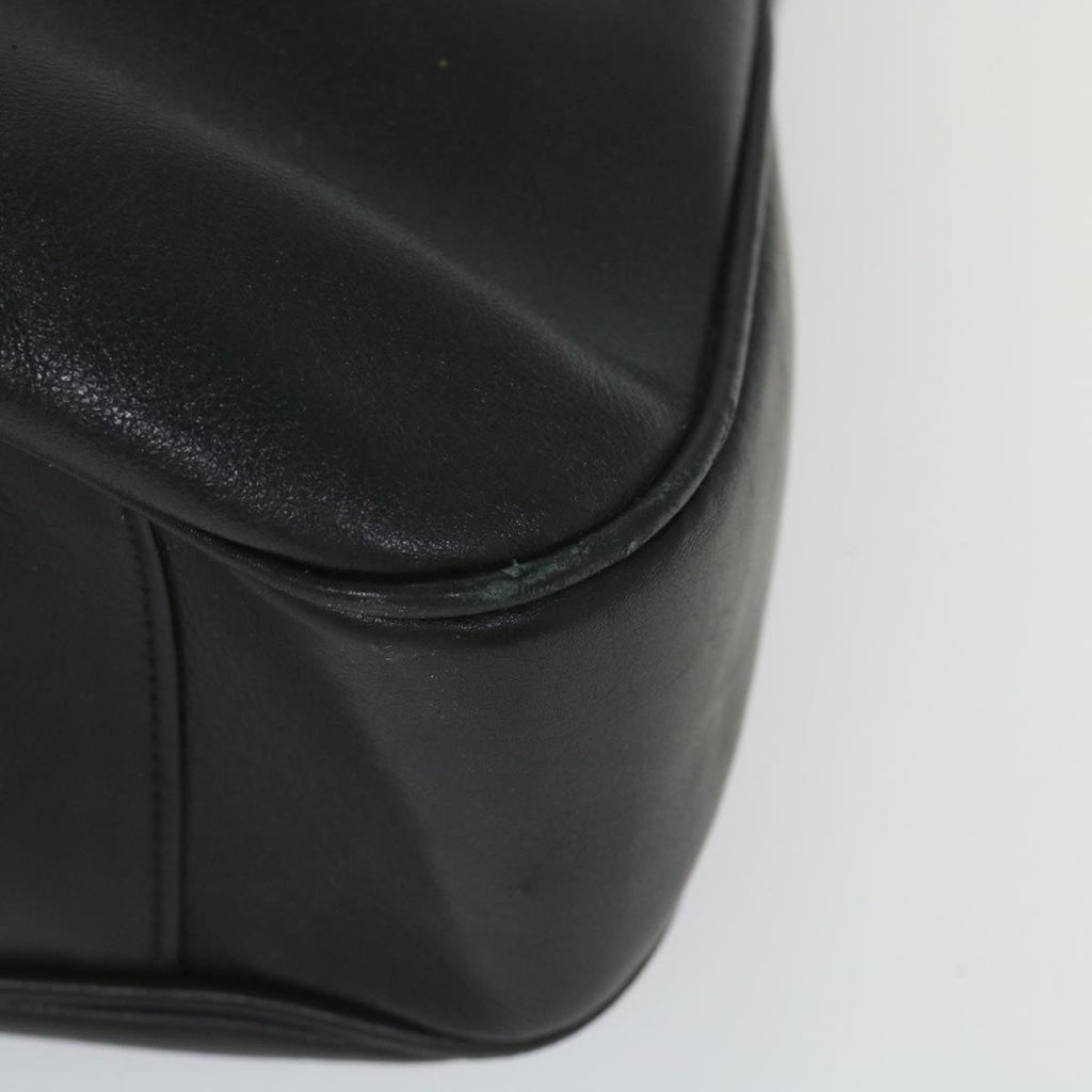 GUCCI Bamboo Shoulder Bag Leather 2way Black 57318