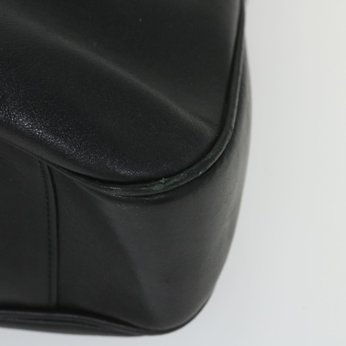 GUCCI Bamboo Shoulder Bag Leather 2way Black 57318