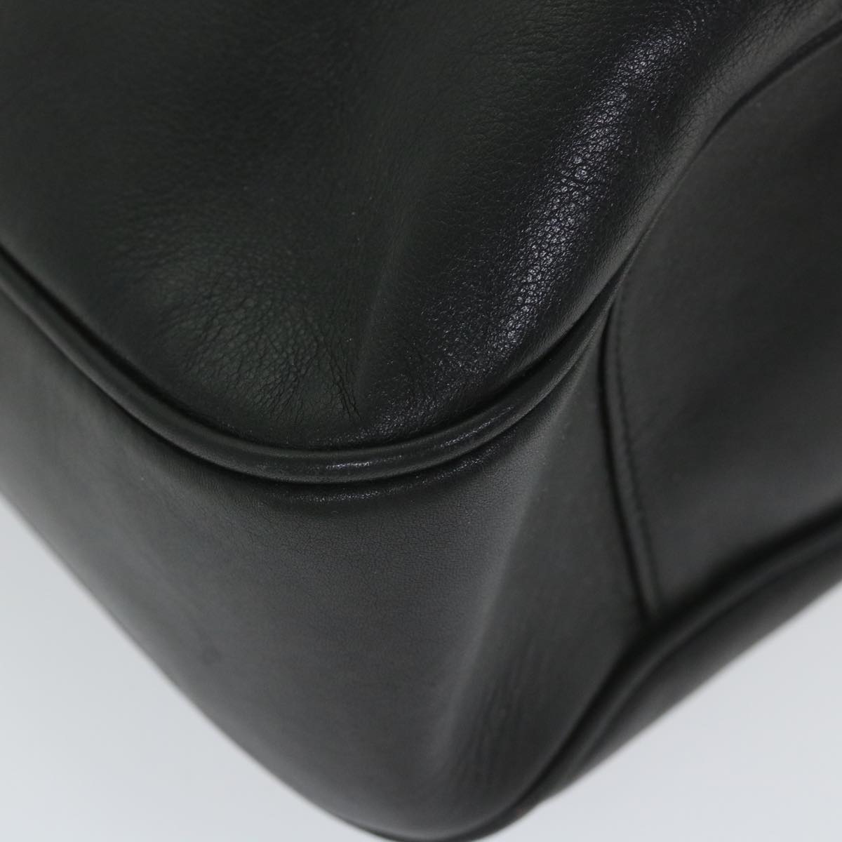 GUCCI Bamboo Shoulder Bag Leather 2way Black 57318