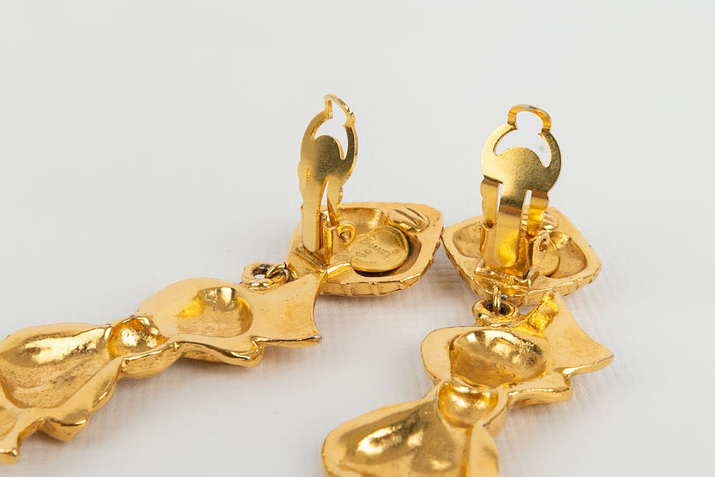 Boucles d'oreilles dorÃƒÆ’Ã‚Â©es Chanel