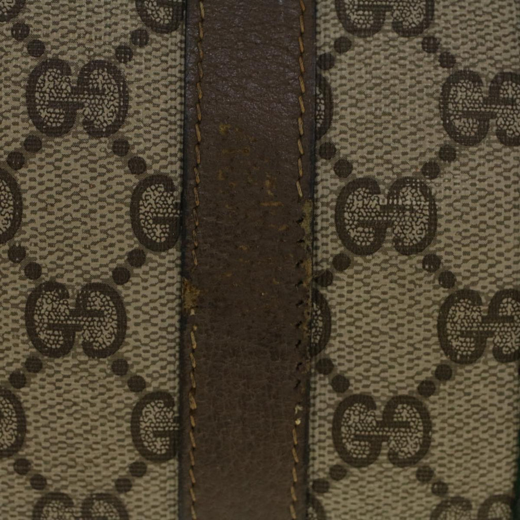 GUCCI GG Supreme Web Sherry Line Boston Bag Beige Red Green 69 02 006 57323