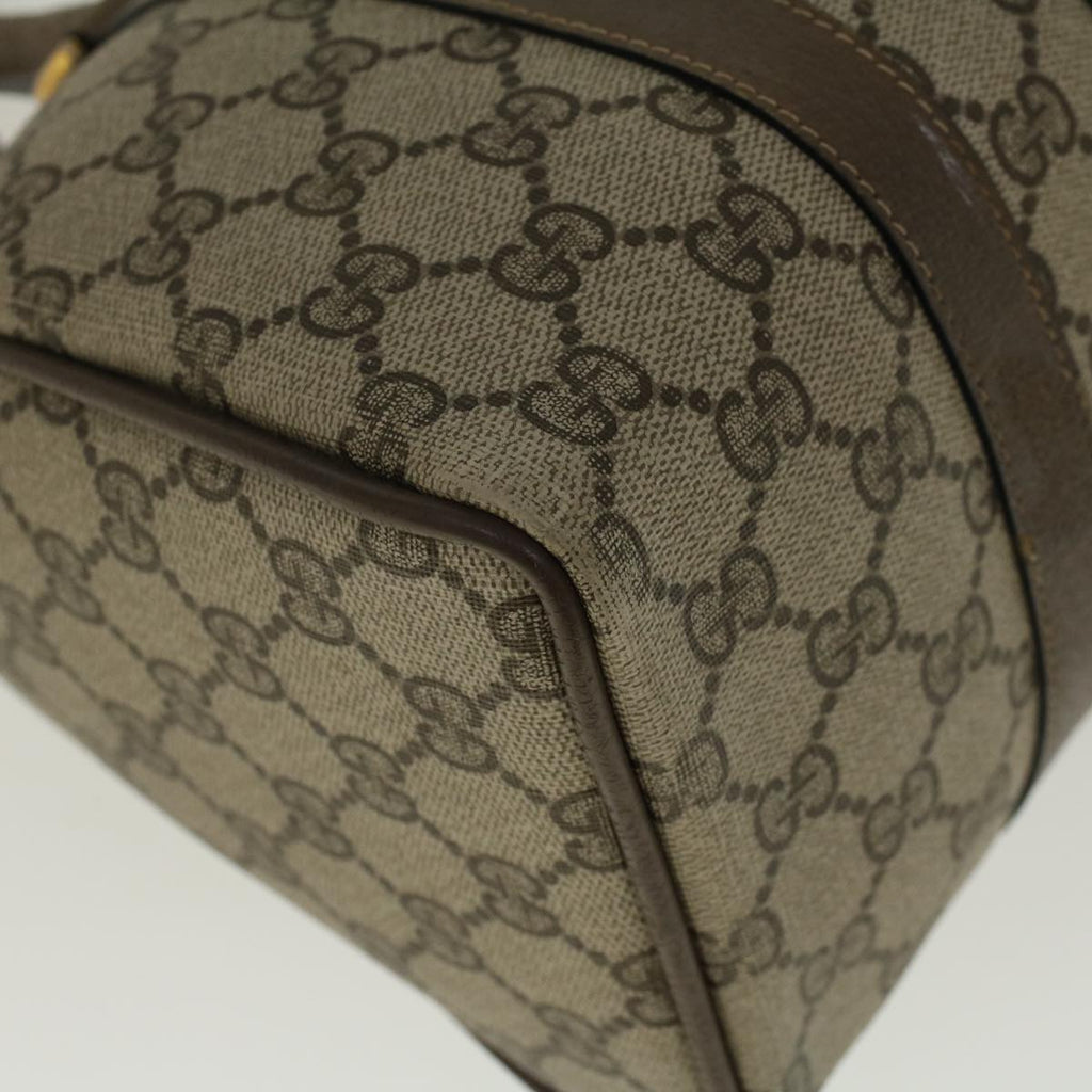 GUCCI GG Supreme Web Sherry Line Boston Bag Beige Red Green 69 02 006 57323