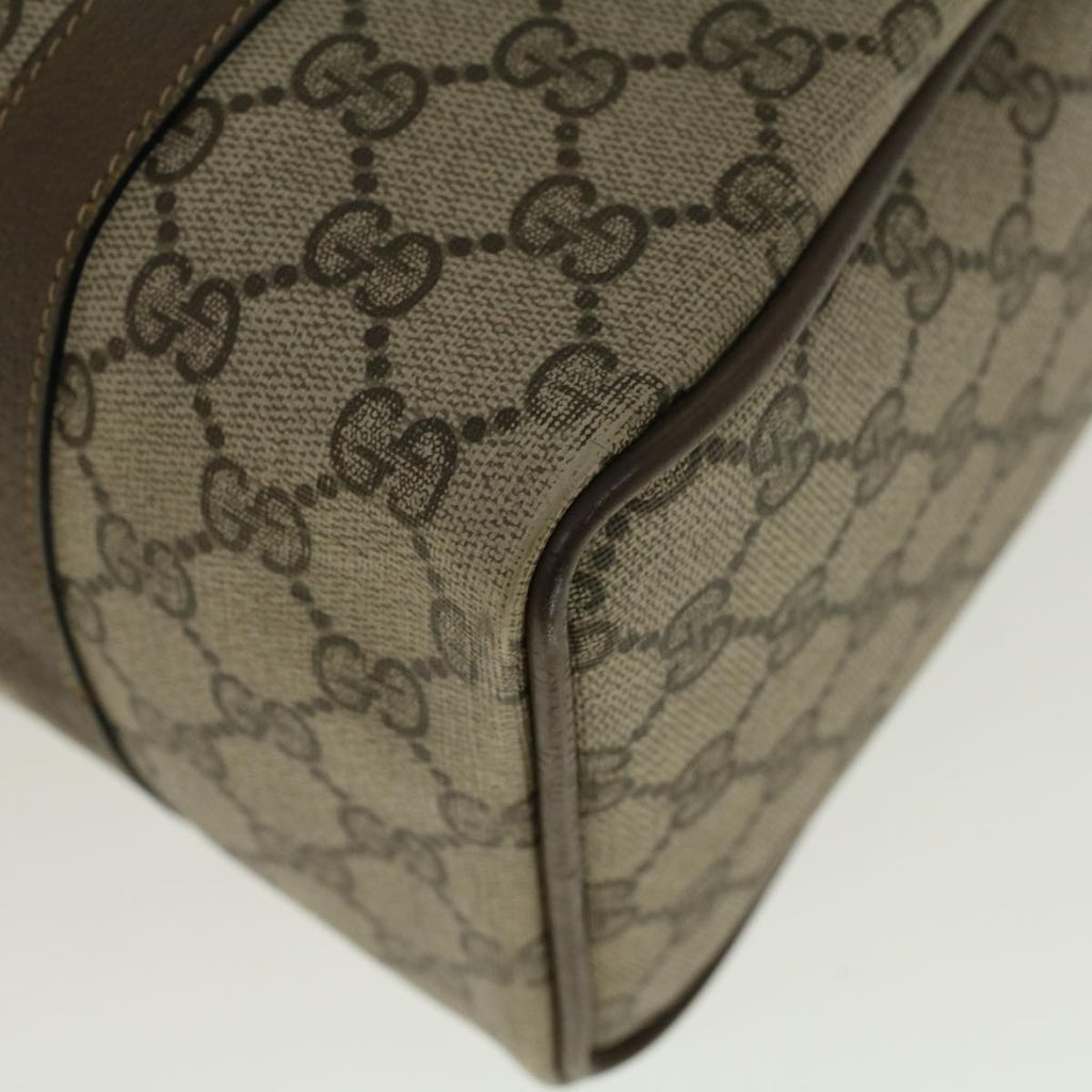 GUCCI GG Supreme Web Sherry Line Boston Bag Beige Red Green 69 02 006 57323