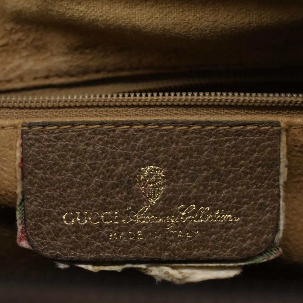 GUCCI GG Supreme Web Sherry Line Boston Bag Beige Red Green 69 02 006 57323