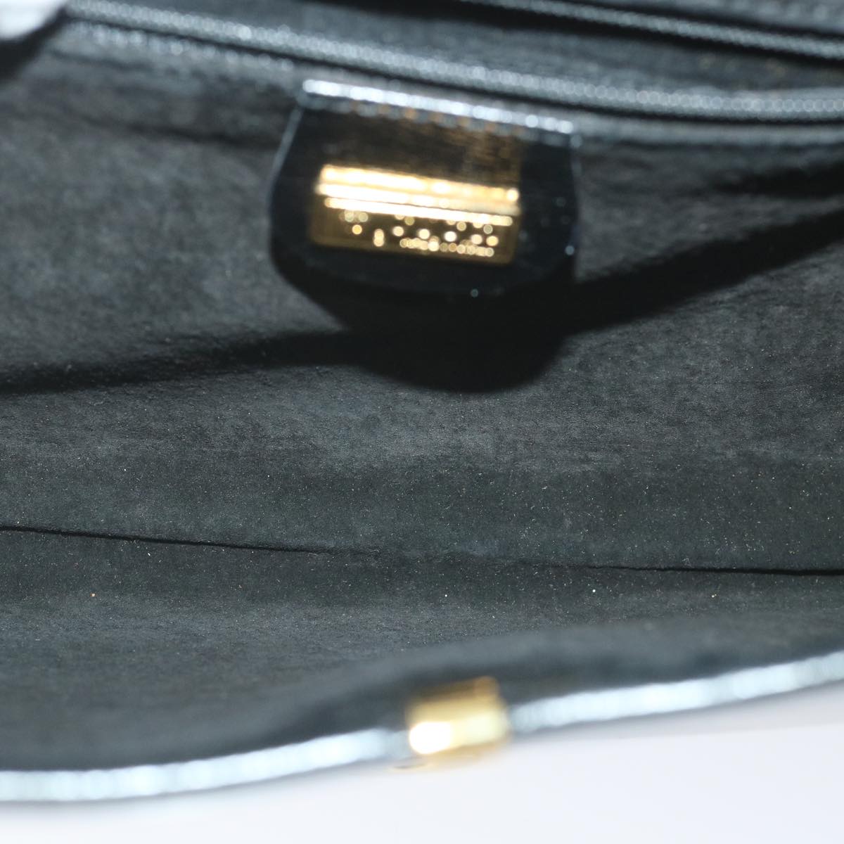 GUCCI Shoulder Bag Leather Black 57326