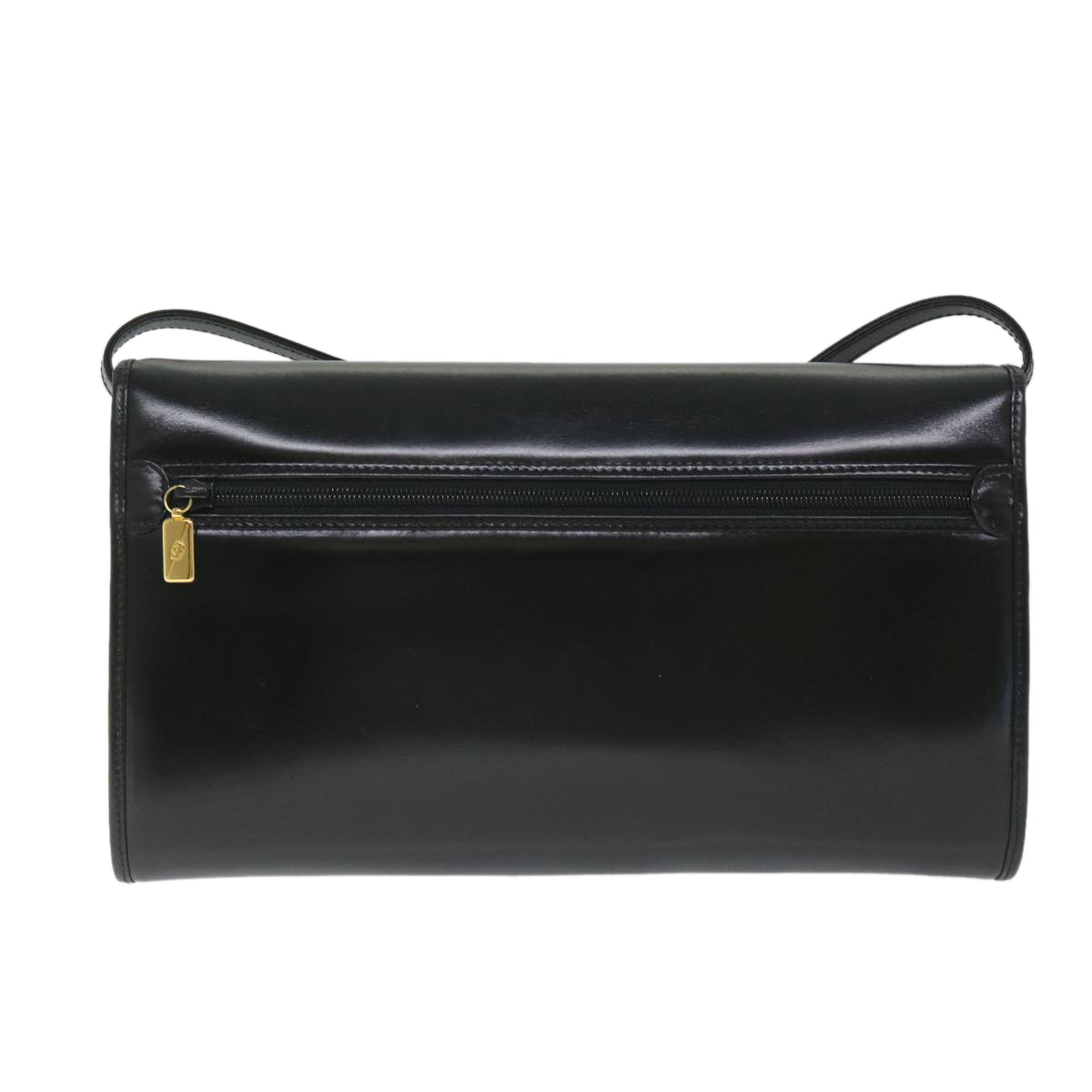 GUCCI Shoulder Bag Leather Black 57326