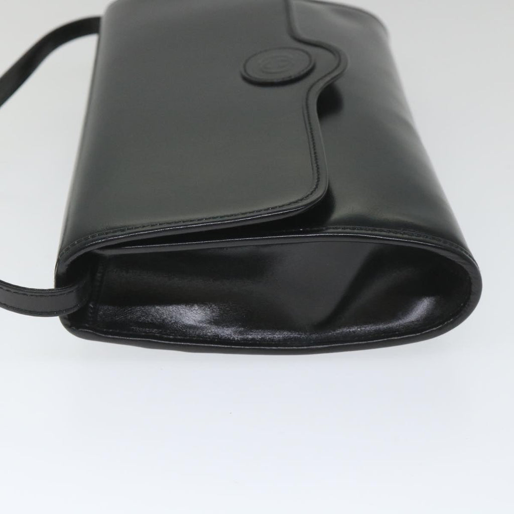 GUCCI Shoulder Bag Leather Black 57326
