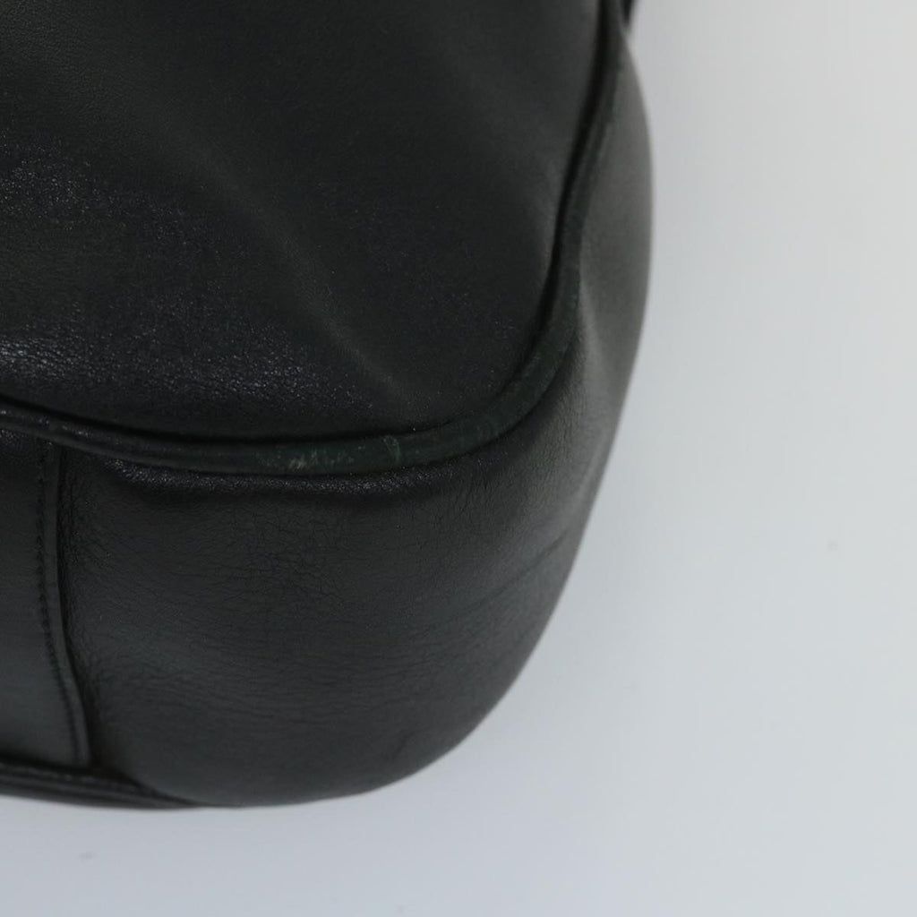 GUCCI Bamboo Shoulder Bag Leather 2way Black 57331