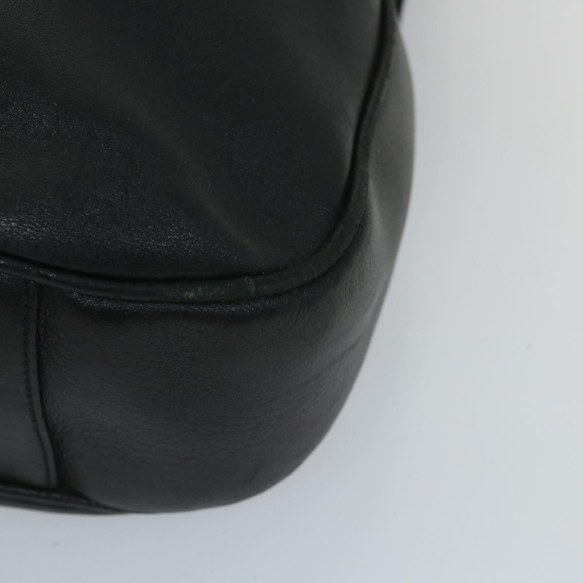 GUCCI Bamboo Shoulder Bag Leather 2way Black 57331