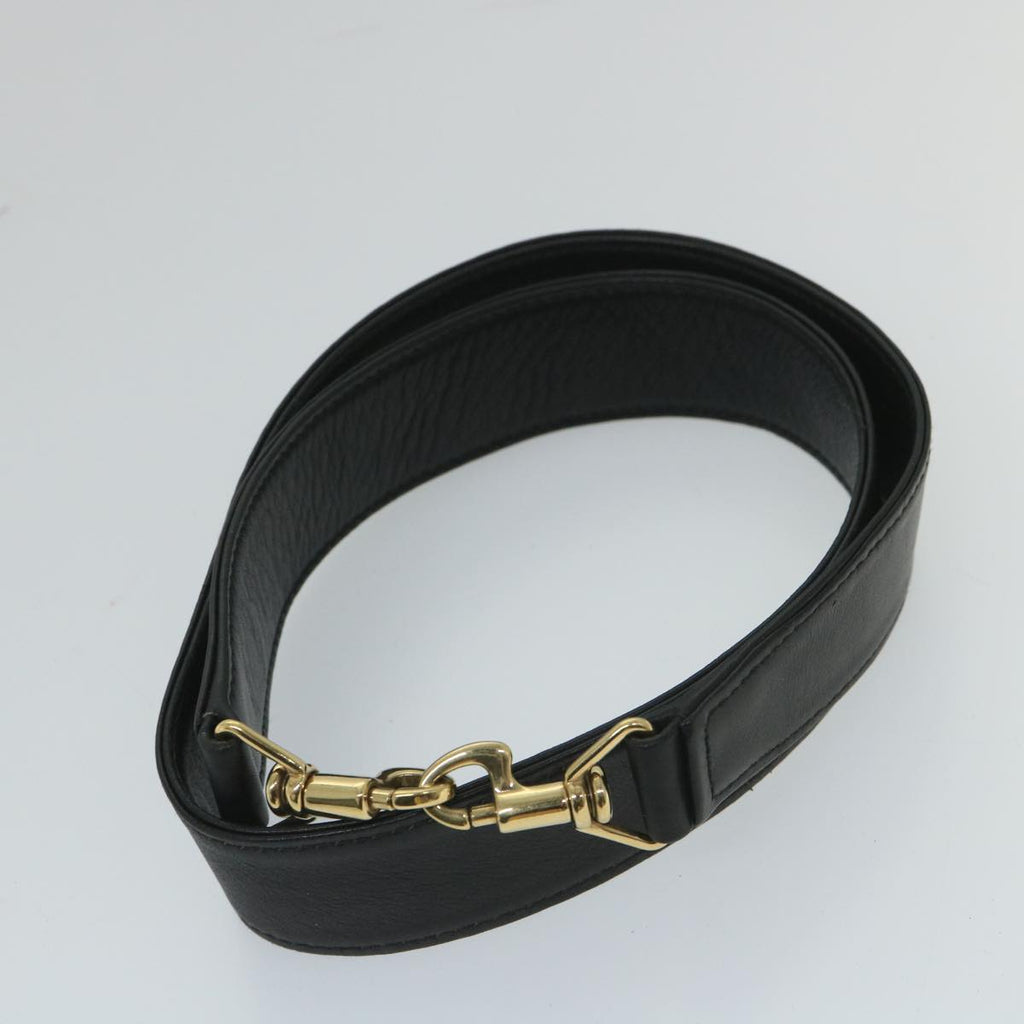 GUCCI Bamboo Shoulder Bag Leather 2way Black 57331