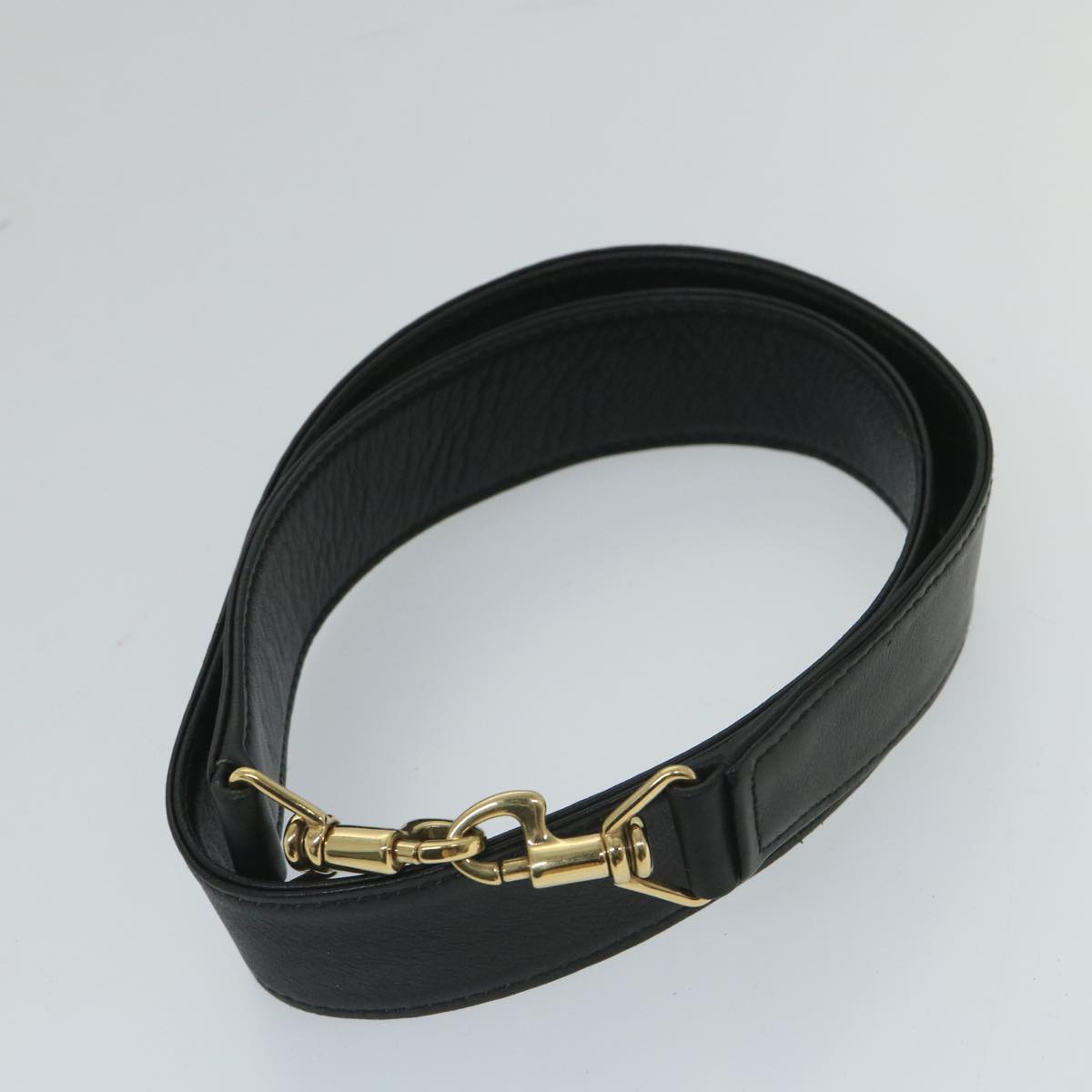 GUCCI Bamboo Shoulder Bag Leather 2way Black 57331