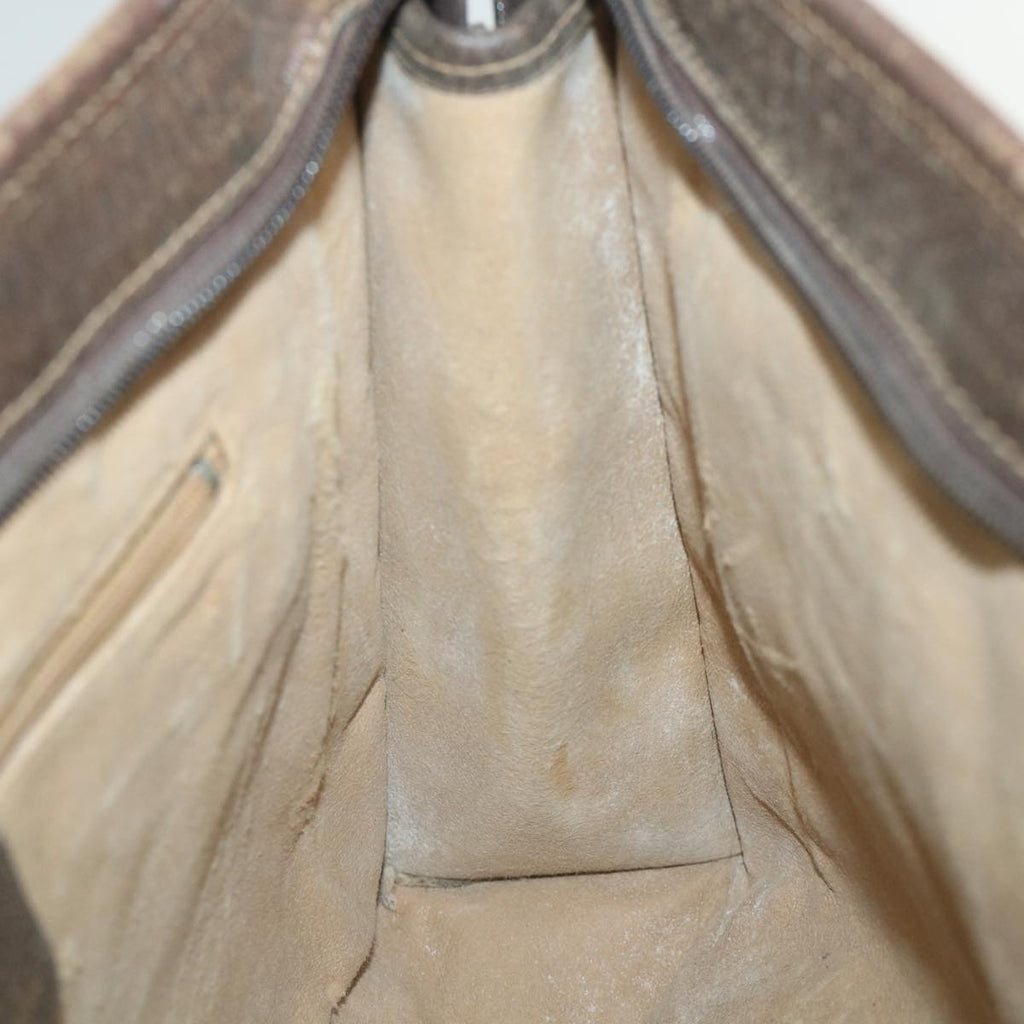 GUCCI GG Canvas Web Sherry Line Hand Bag PVC Leather Beige Green Red 57333