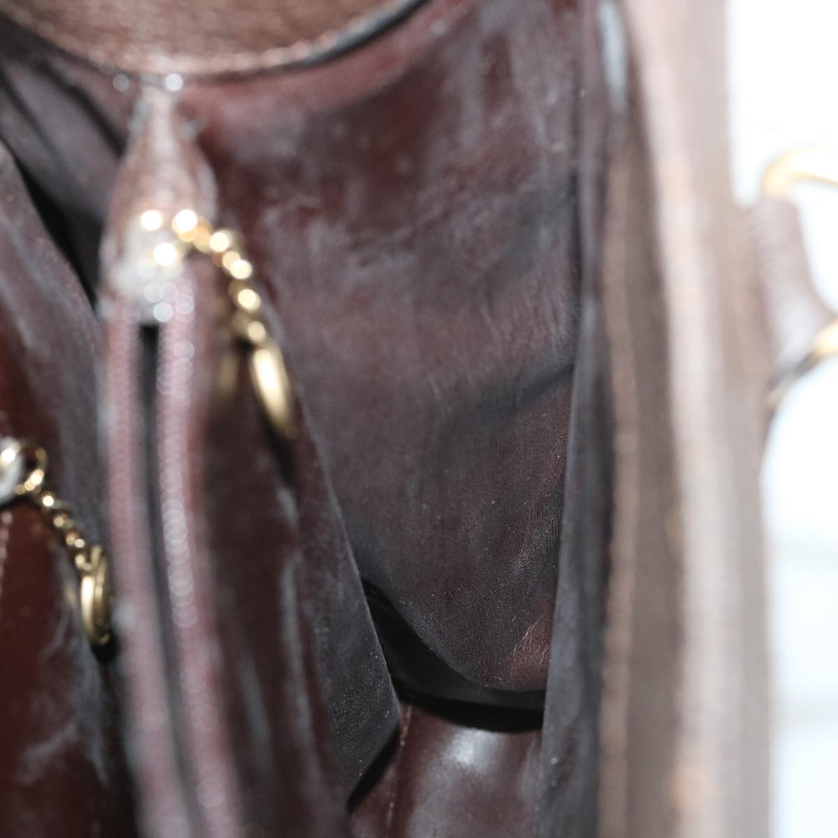 GUCCI Bamboo Hand Bag Suede Brown 002 1095 0260 57388