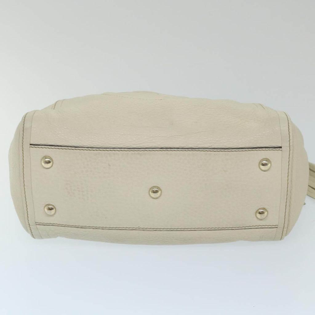 GUCCI Soho Shoulder Bag Leather 2way White 336751 57401