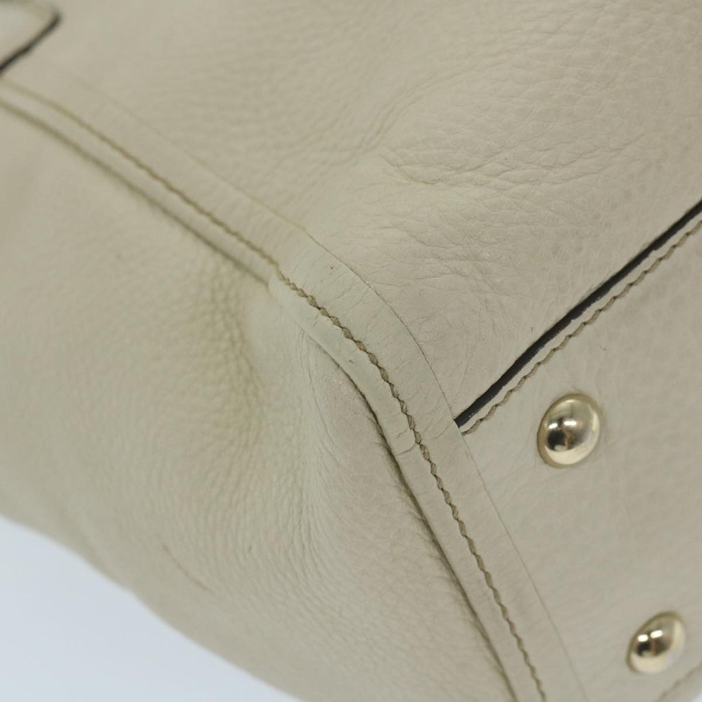 GUCCI Soho Shoulder Bag Leather 2way White 336751 57401
