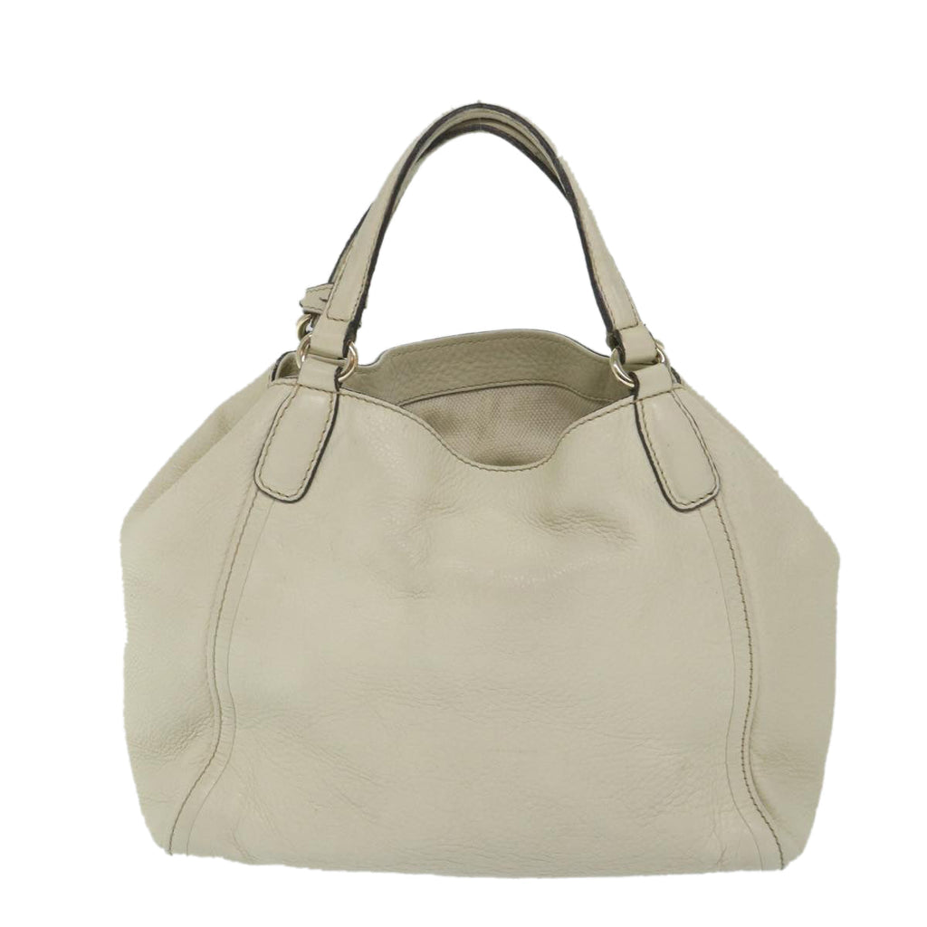 GUCCI Soho Shoulder Bag Leather 2way White 336751 57401