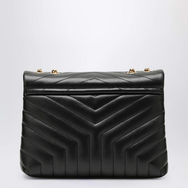Saint Laurent Black/Gold Medium Loulou Bag Women