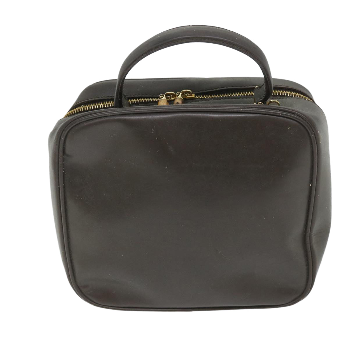 GUCCI Bamboo Hand Bag Patent leather 2way Brown 000 270 0323 57547