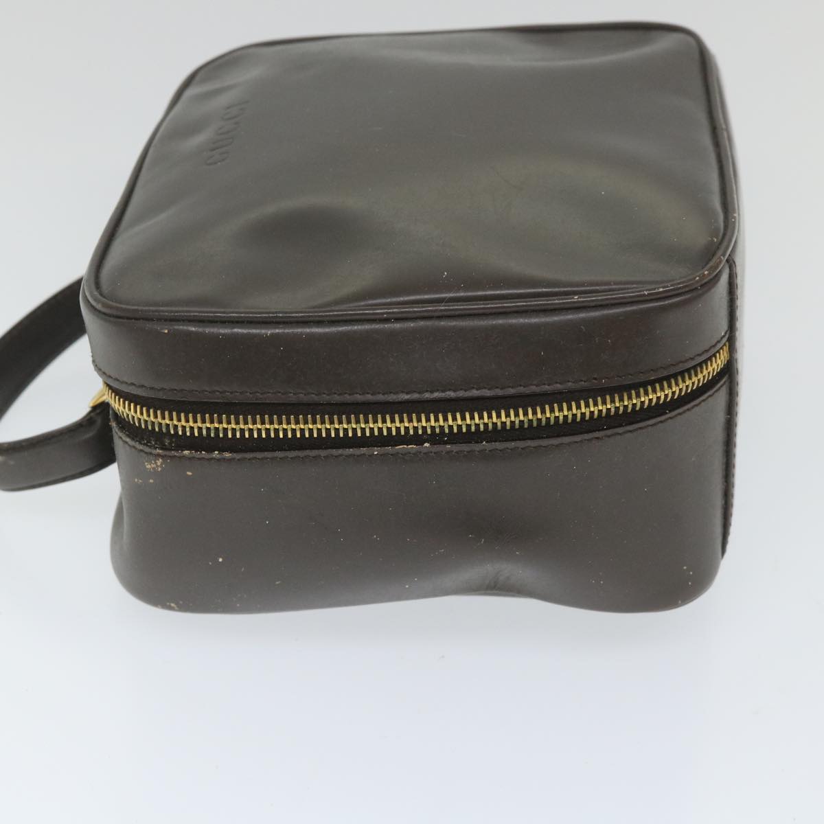 GUCCI Bamboo Hand Bag Patent leather 2way Brown 000 270 0323 57547
