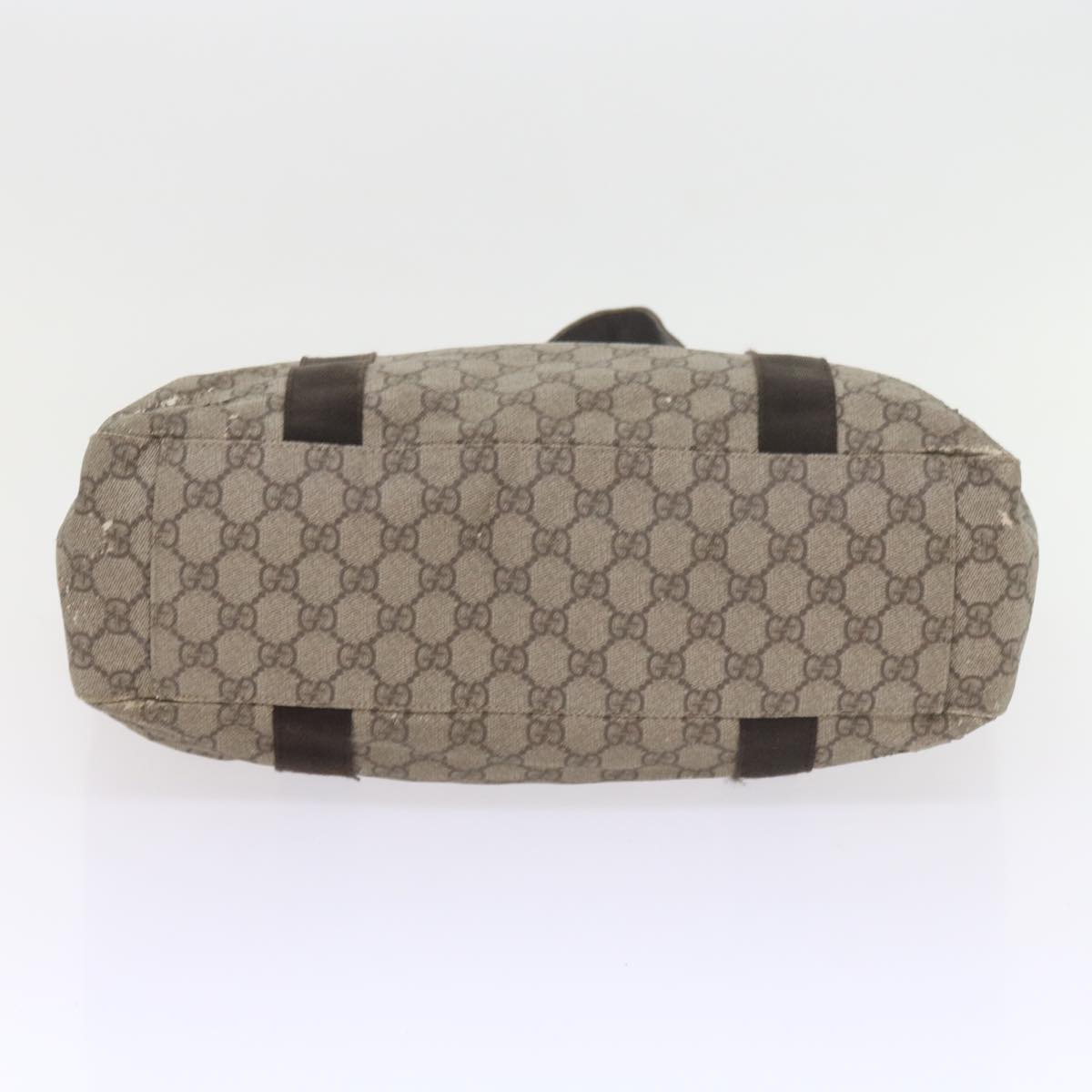GUCCI GG Canvas Pouch Tote Bag Coated Canvas 2Set Beige Black 57550