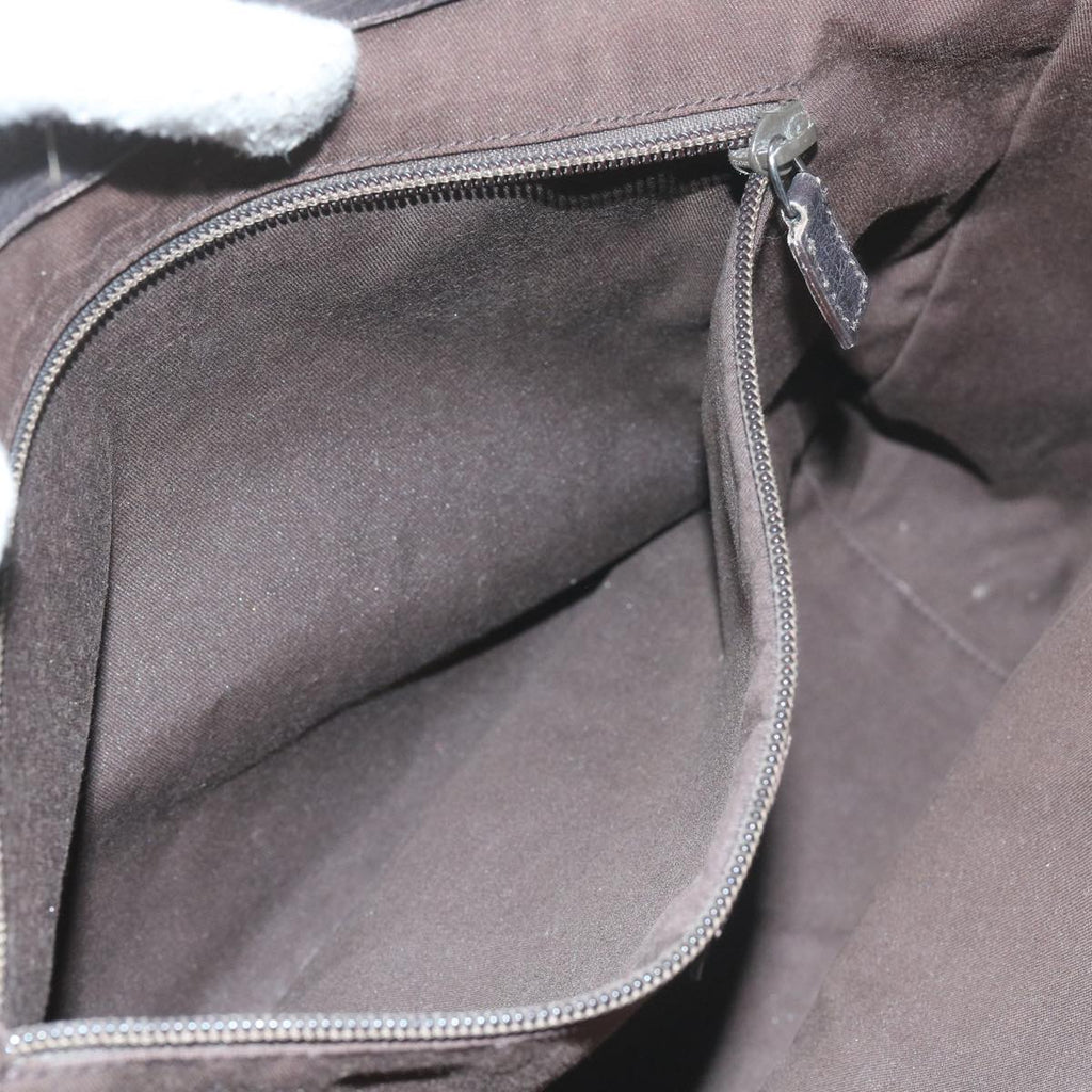 GUCCI GG Canvas Pouch Tote Bag Coated Canvas 2Set Beige Black 57550
