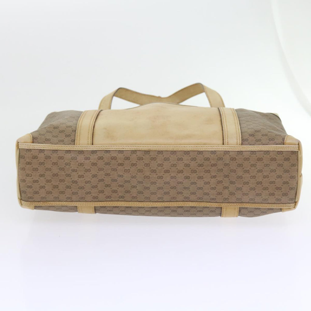 GUCCI Micro GG Supreme Tote Bag PVC Leather Beige 87 002 0003 57551