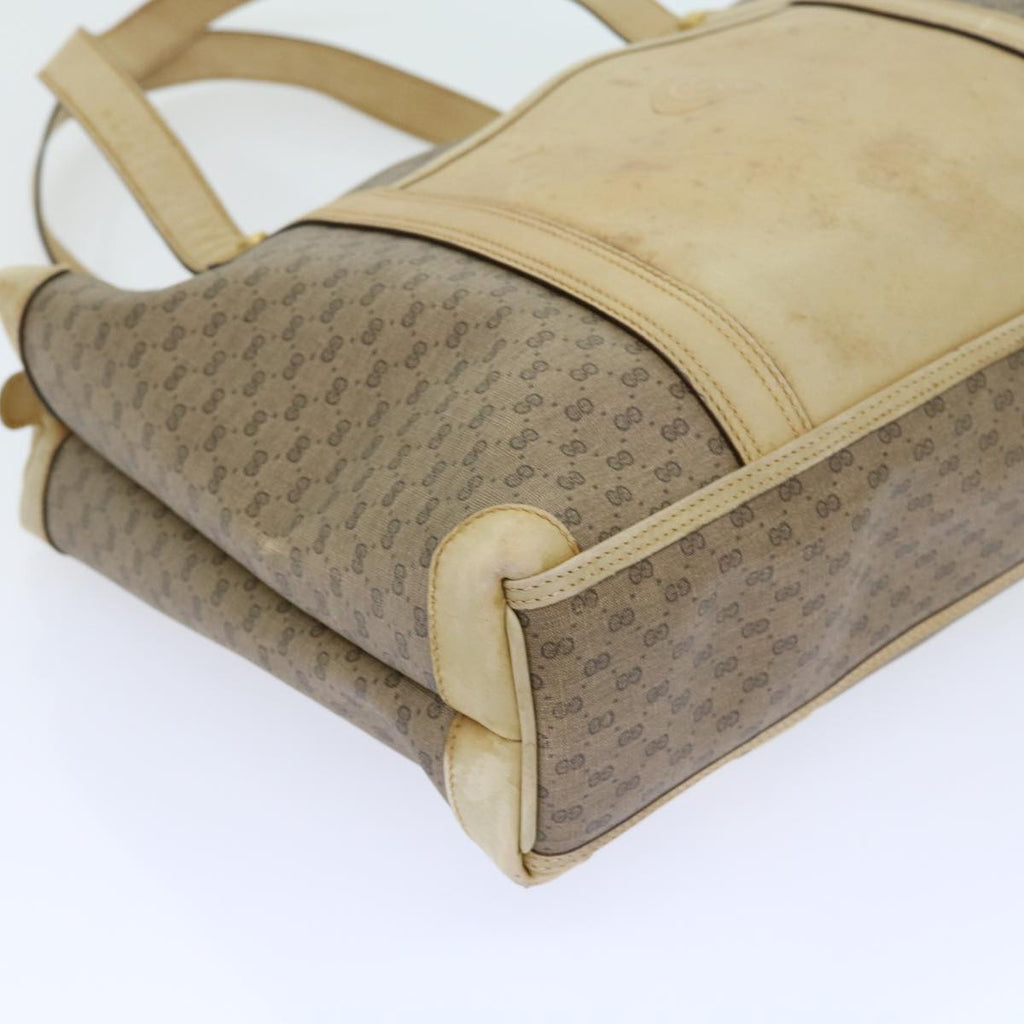 GUCCI Micro GG Supreme Tote Bag PVC Leather Beige 87 002 0003 57551