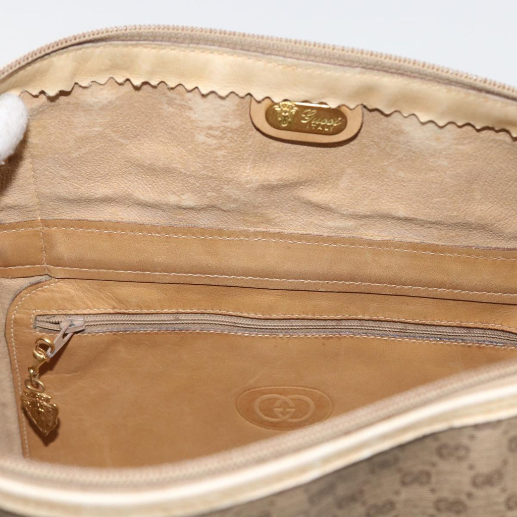 GUCCI Micro GG Supreme Tote Bag PVC Leather Beige 87 002 0003 57551