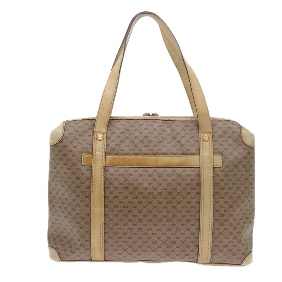 GUCCI Micro GG Supreme Tote Bag PVC Leather Beige 87 002 0003 57551