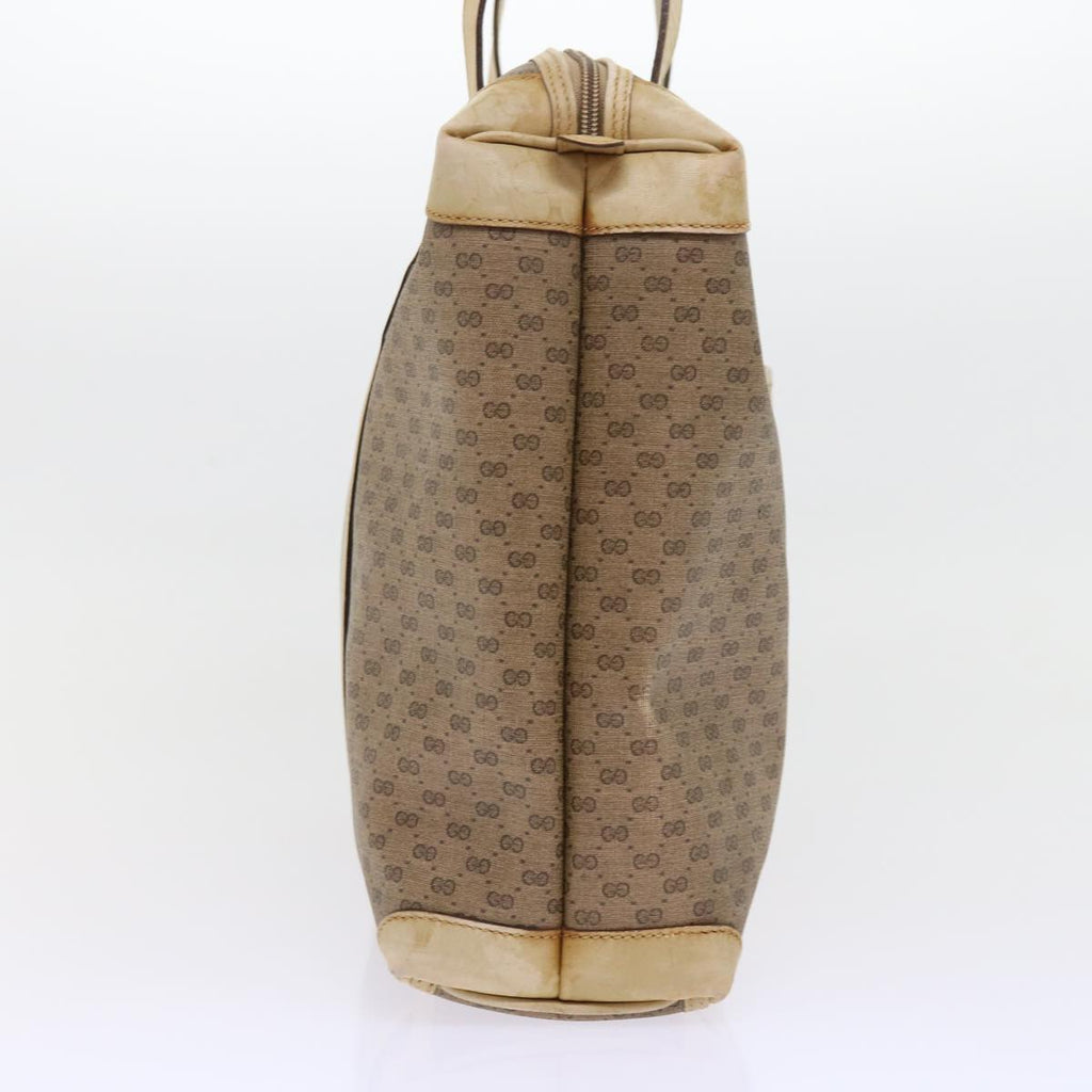 GUCCI Micro GG Supreme Tote Bag PVC Leather Beige 87 002 0003 57551