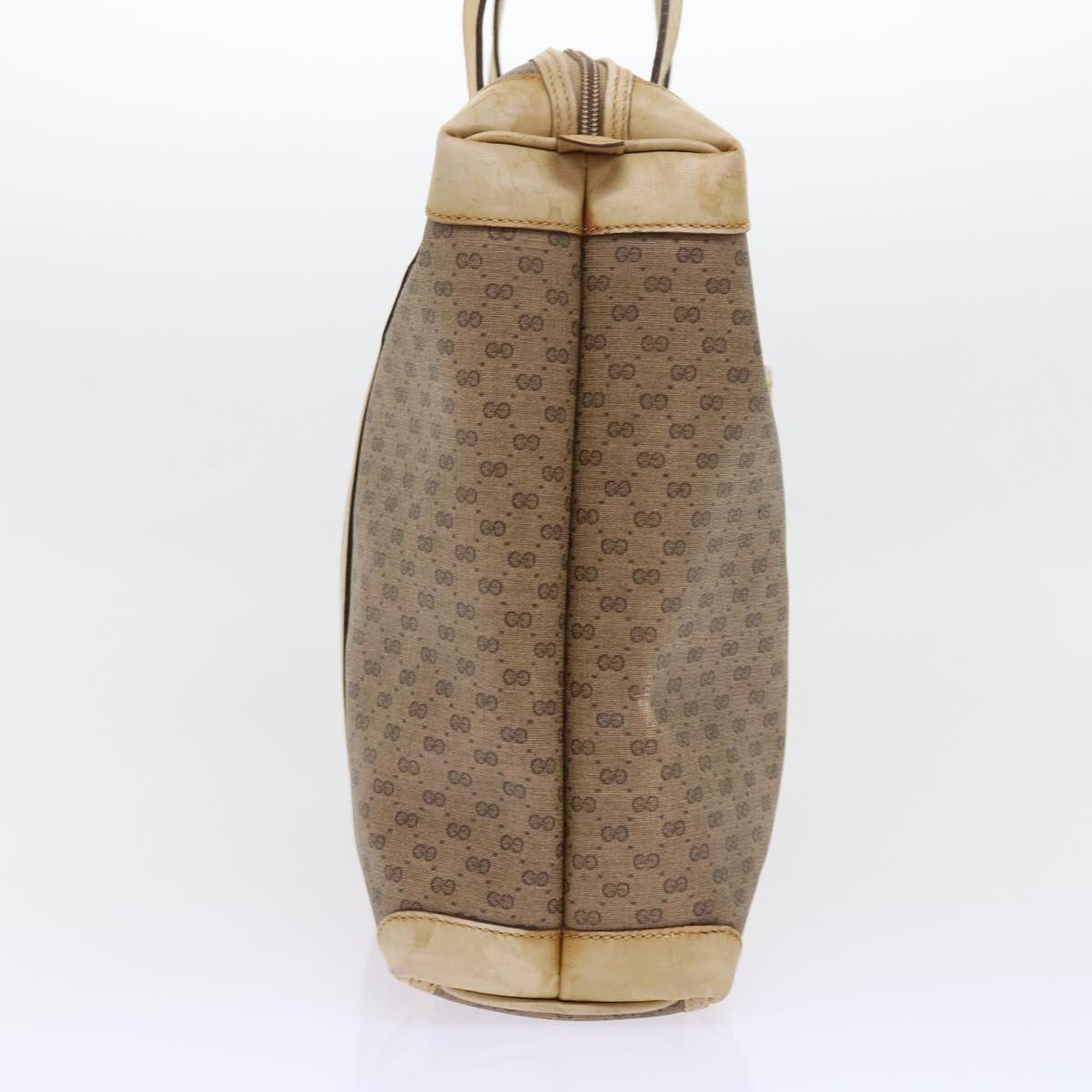 GUCCI Micro GG Supreme Tote Bag PVC Leather Beige 87 002 0003 57551