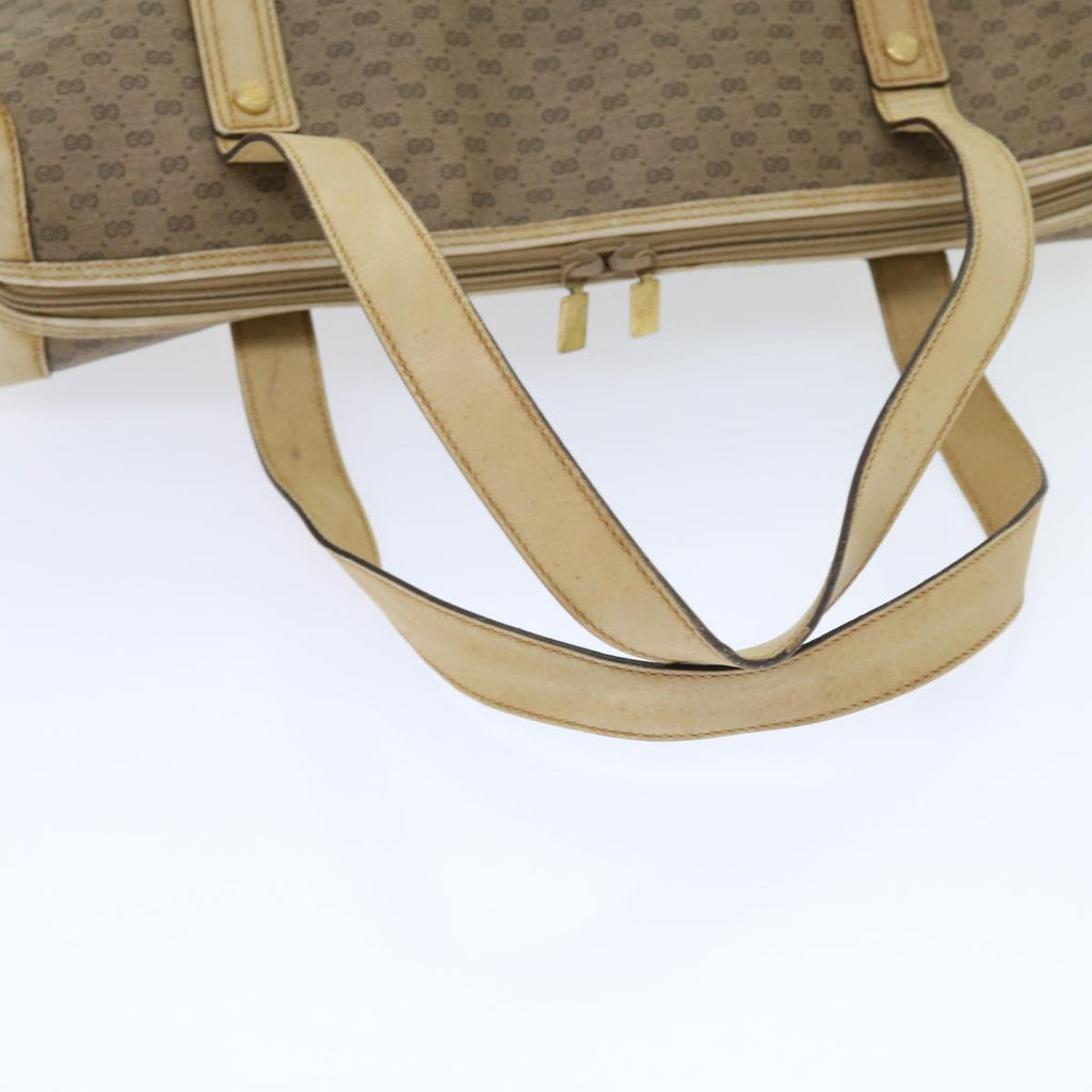 GUCCI Micro GG Supreme Tote Bag PVC Leather Beige 87 002 0003 57551